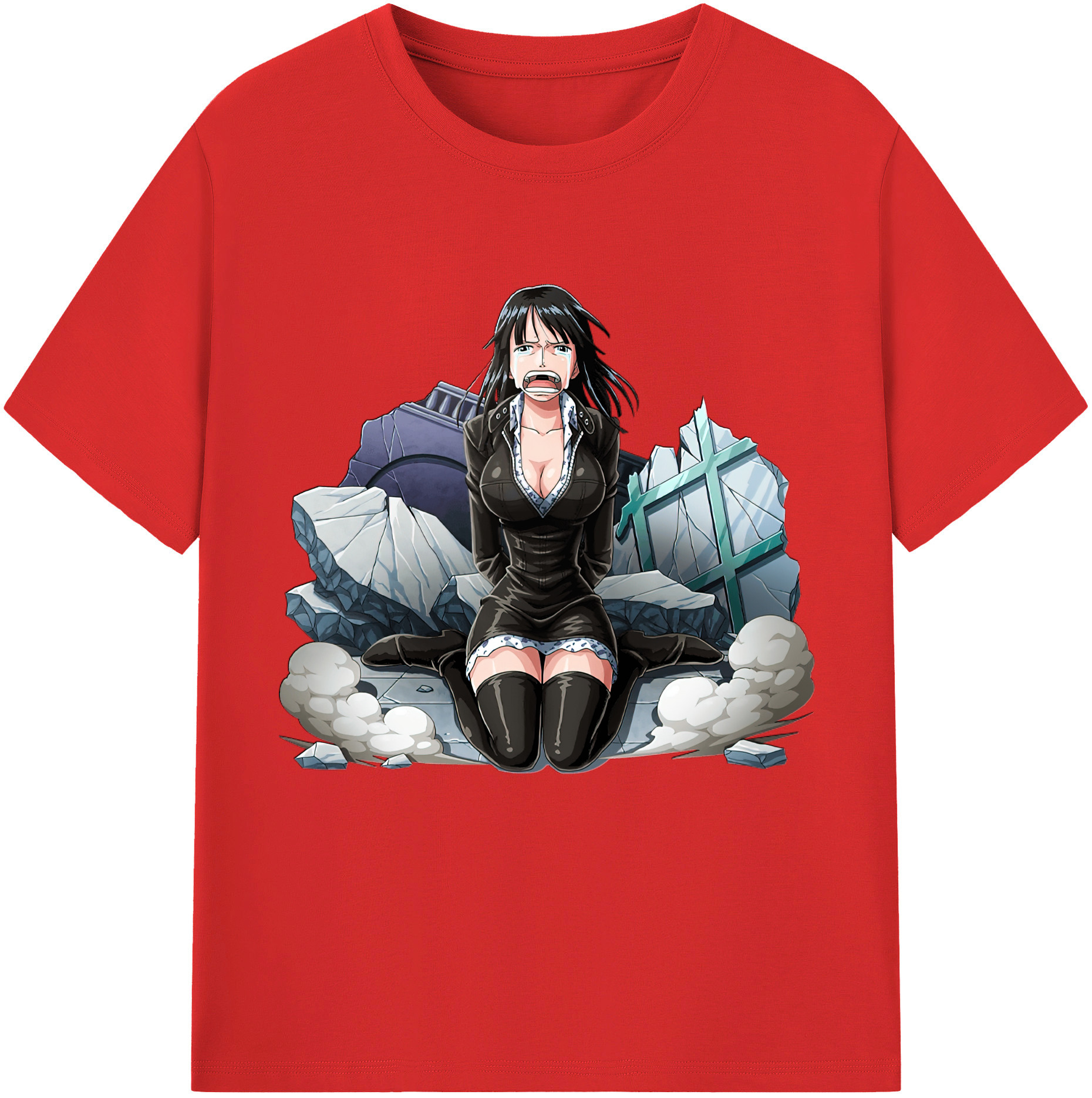 ワンピース ニコ・ロビン ONE PIECE Nico Robin レディースカジュアルプリントTシャツ（綿100％）