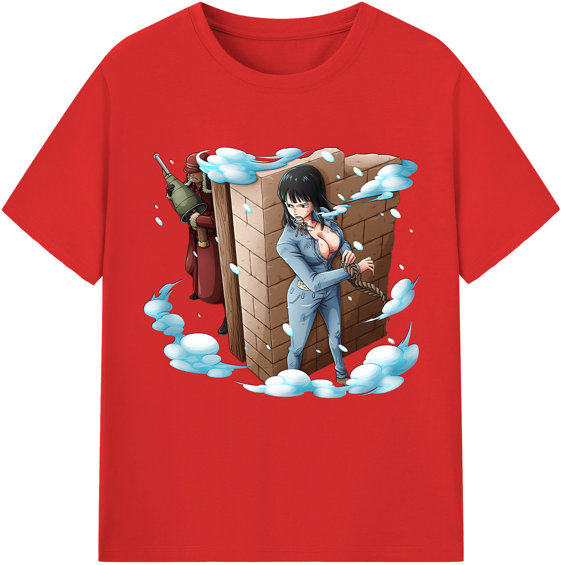ワンピース ニコ・ロビン ONE PIECE Nico Robin レディースカジュアルプリントTシャツ（綿100％）