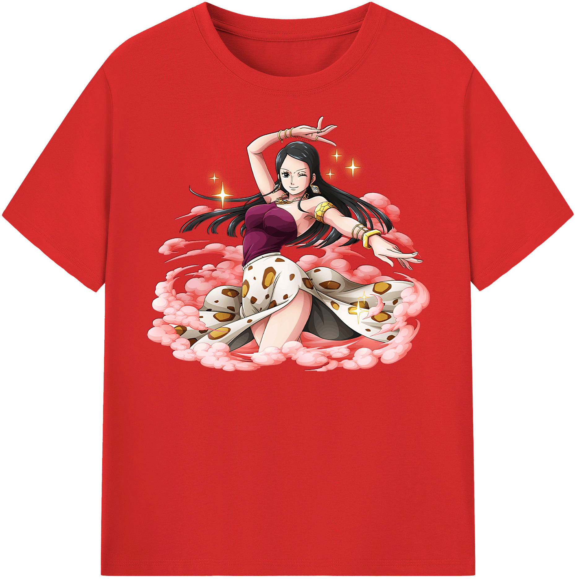 ワンピース ニコ・ロビン ONE PIECE Nico Robin レディースカジュアルプリントTシャツ（綿100％）