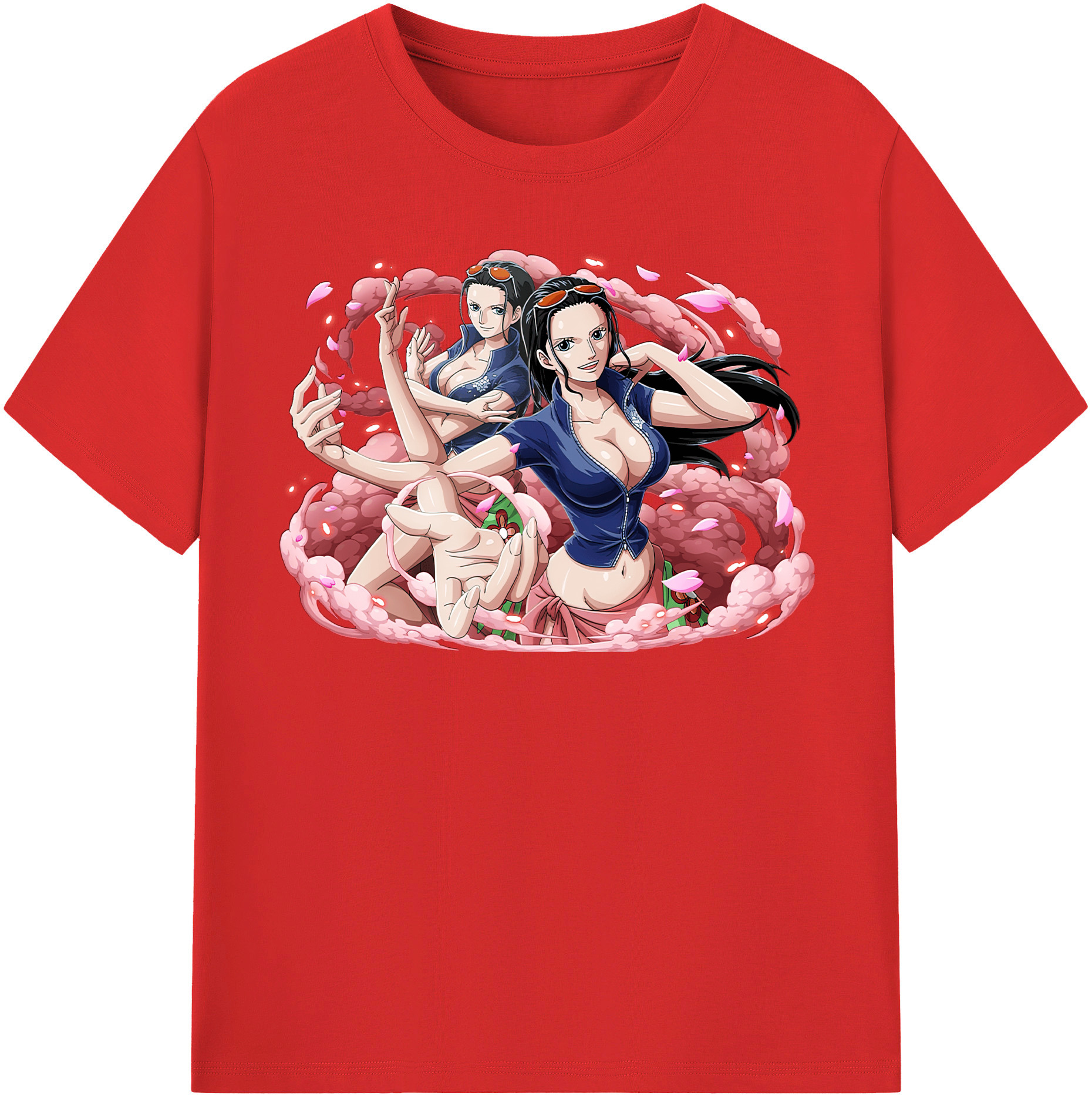 ワンピース ニコ・ロビン ONE PIECE Nico Robin レディースカジュアルプリントTシャツ（綿100％）