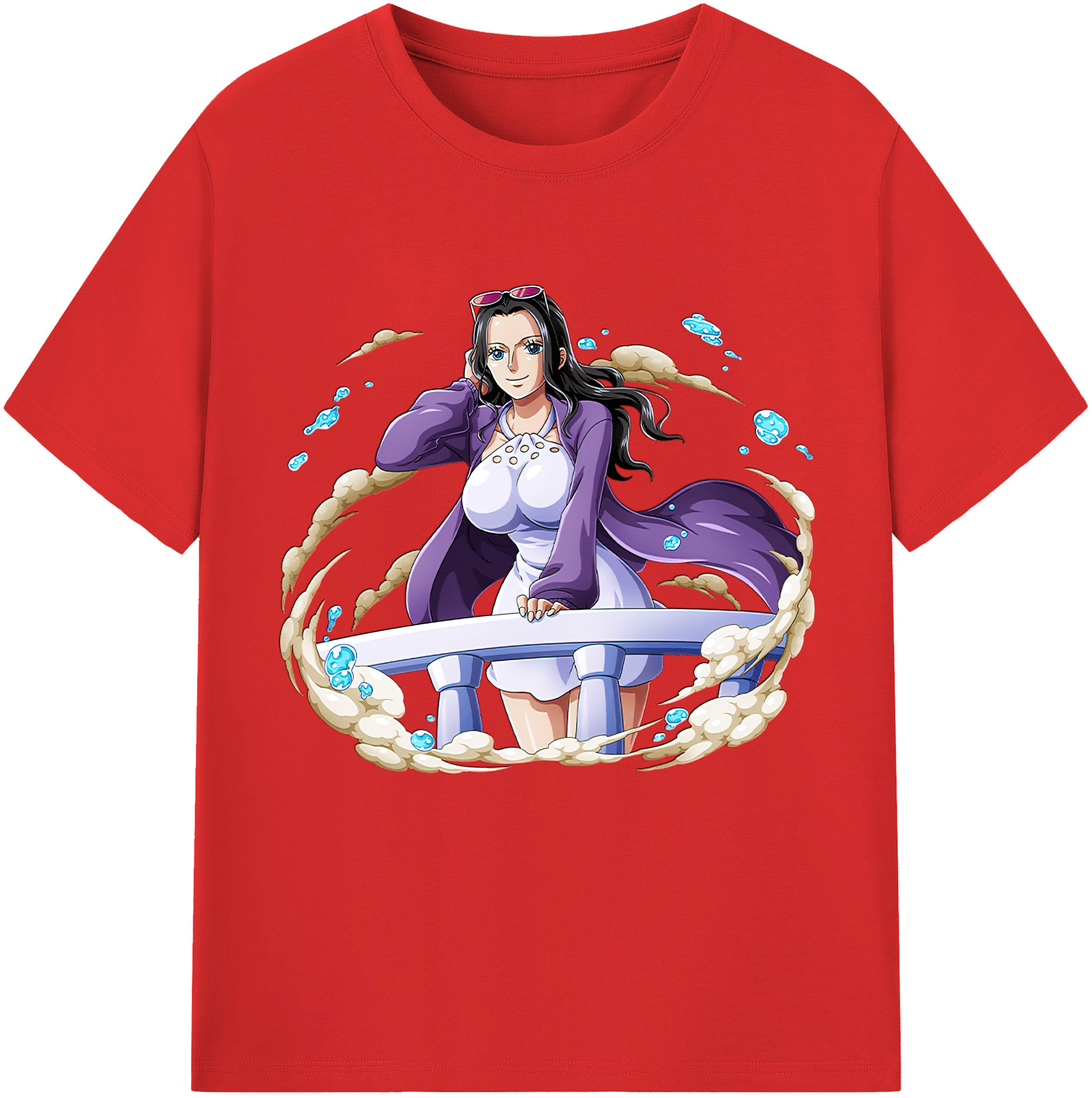 ワンピース ニコ・ロビン ONE PIECE Nico Robin レディースカジュアルプリントTシャツ（綿100％）