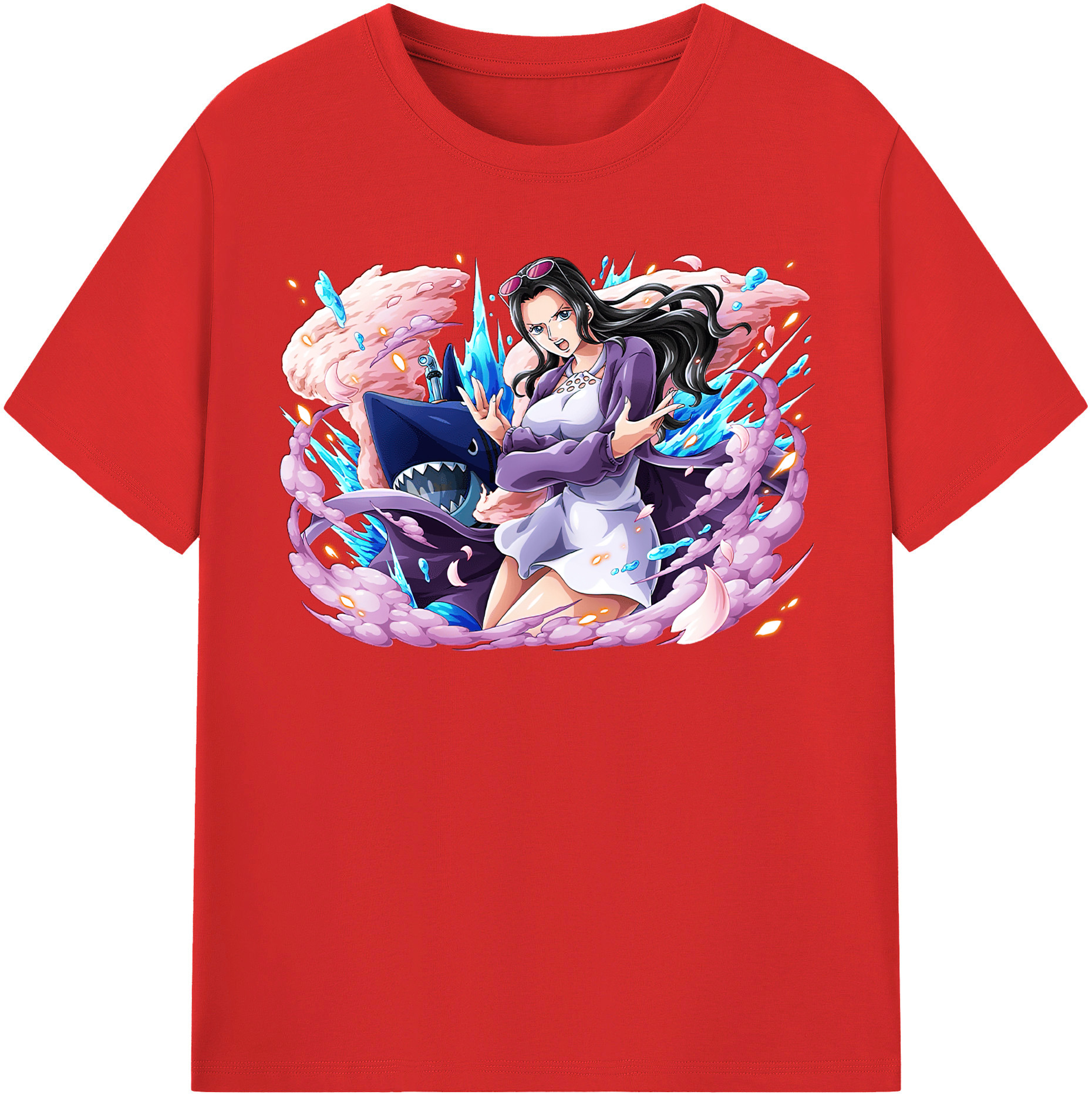 ワンピース ニコ・ロビン ONE PIECE Nico Robin レディースカジュアルプリントTシャツ（綿100％）