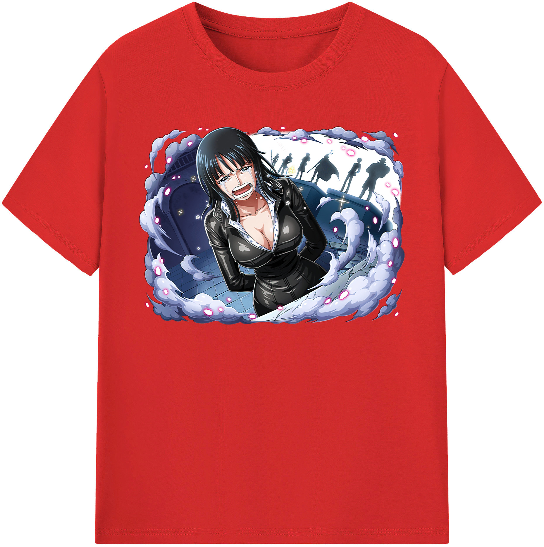 ワンピース ニコ・ロビン ONE PIECE Nico Robin レディースカジュアルプリントTシャツ（綿100％）