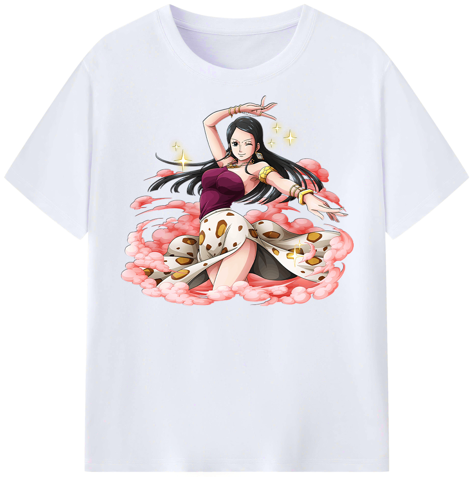 （画像用） ワンピース ニコ・ロビン ONE PIECE Nico Robin レディースカジュアルプリントTシャツ（綿100％）