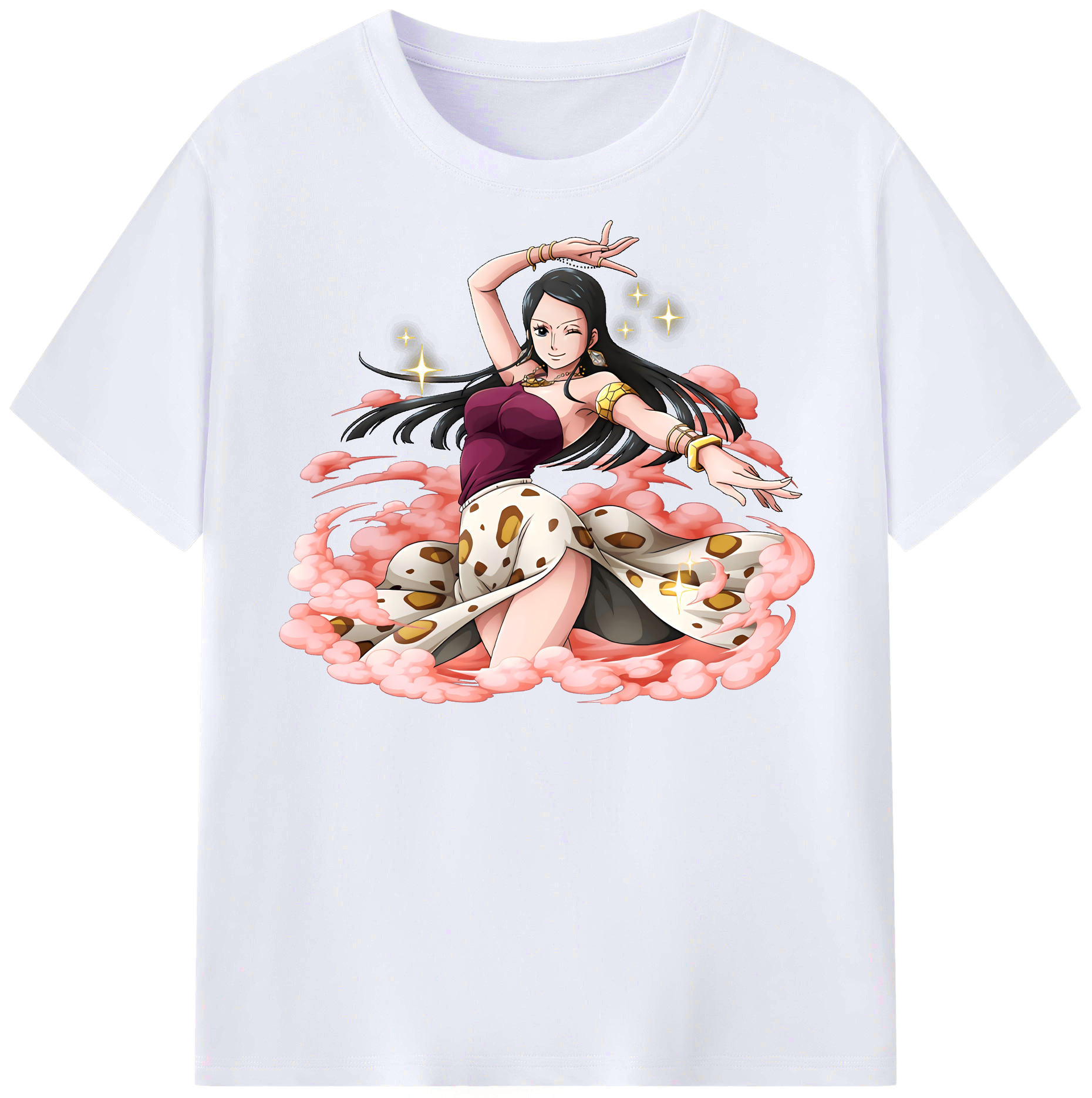 （画像用） ワンピース ニコ・ロビン ONE PIECE Nico Robin レディースカジュアルプリントTシャツ（綿100％）