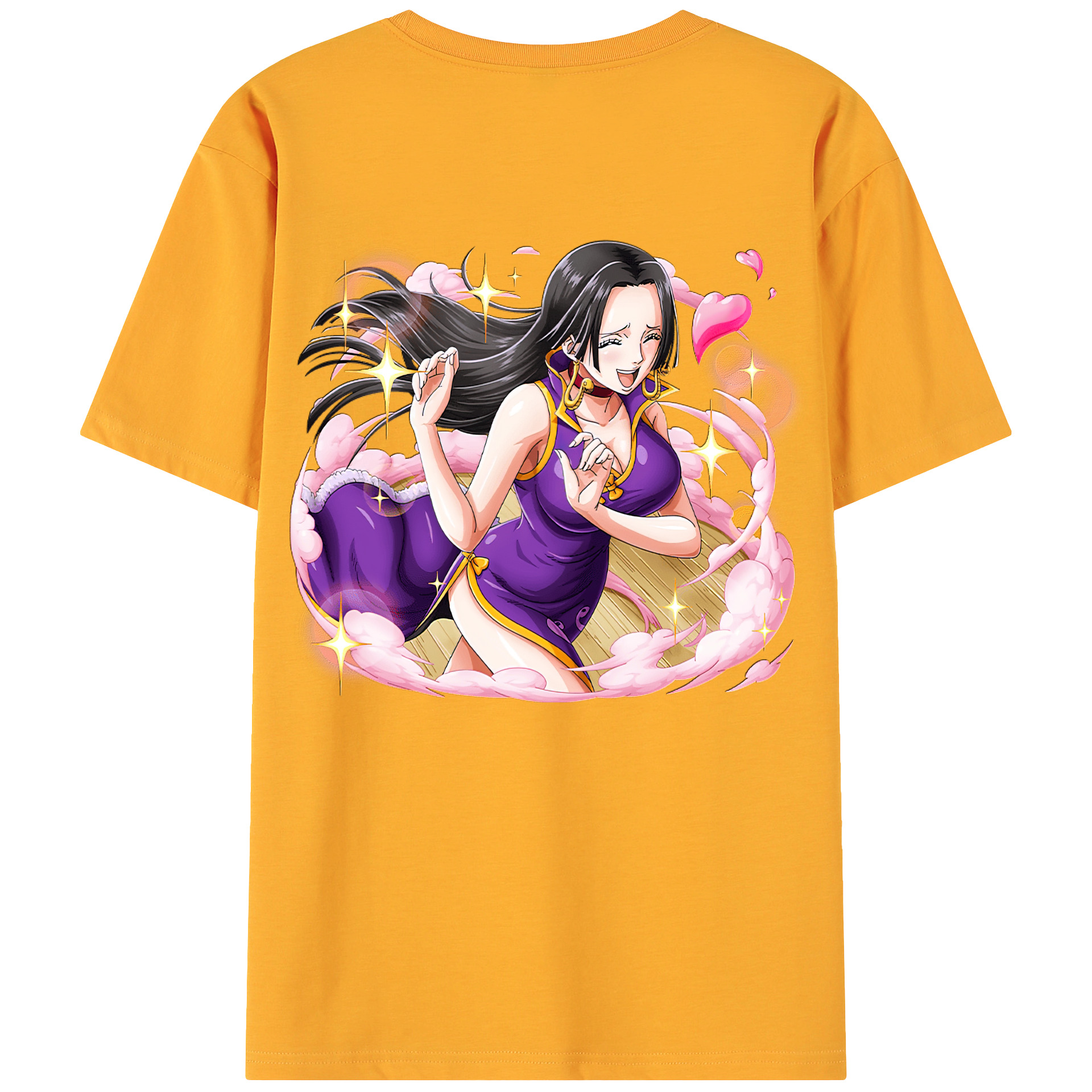 ワンピース ボア・ハンコック ONE PIECE Boa·Hancock 綿100％ メンズ半袖Tシャツ（バックプリント） 通気性