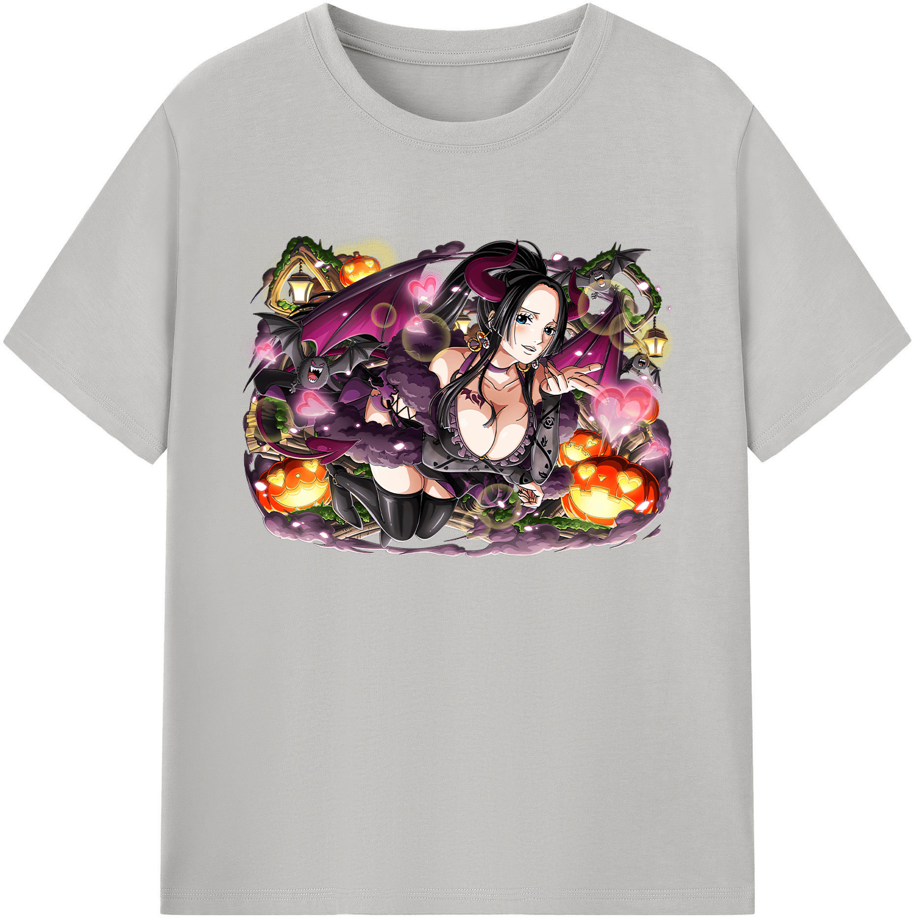 ワンピース ボア・ハンコック ONE PIECE Boa·Hancock 綿100％ メンズ半袖Tシャツ｜肌触りやわらか＆通気性