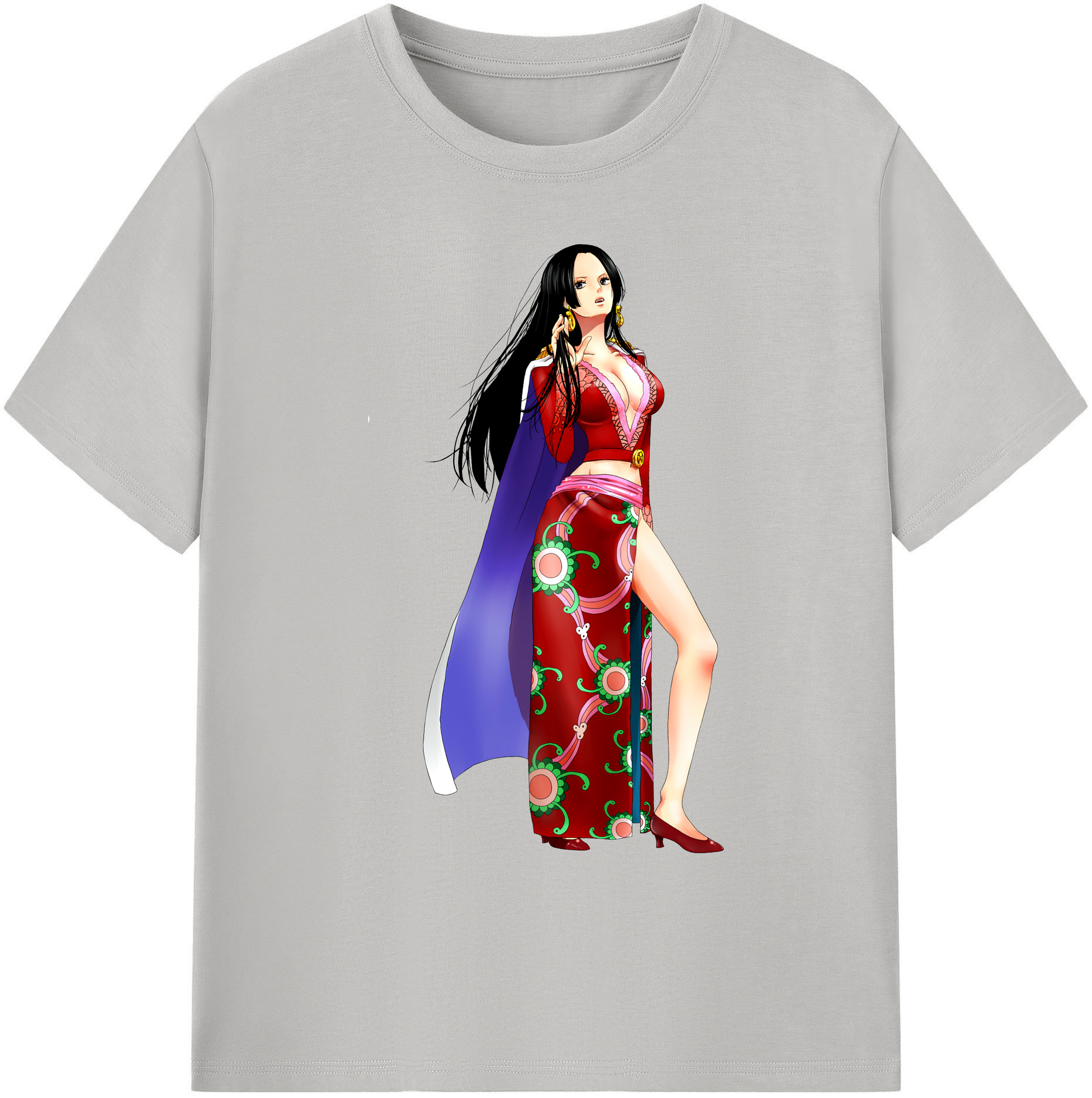 ワンピース ボア・ハンコック ONE PIECE Boa·Hancock 綿100％ メンズ半袖Tシャツ｜肌触りやわらか＆通気性