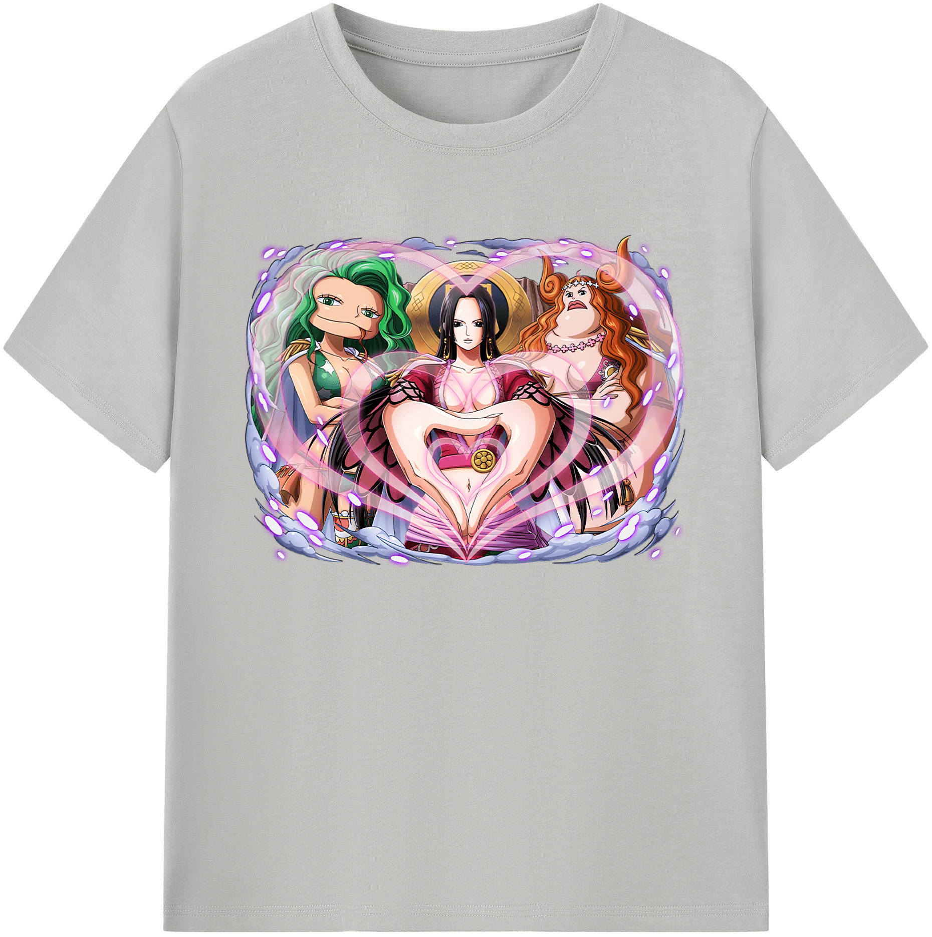 ワンピース ボア・ハンコック ONE PIECE Boa·Hancock 綿100％ メンズ半袖Tシャツ｜肌触りやわらか＆通気性