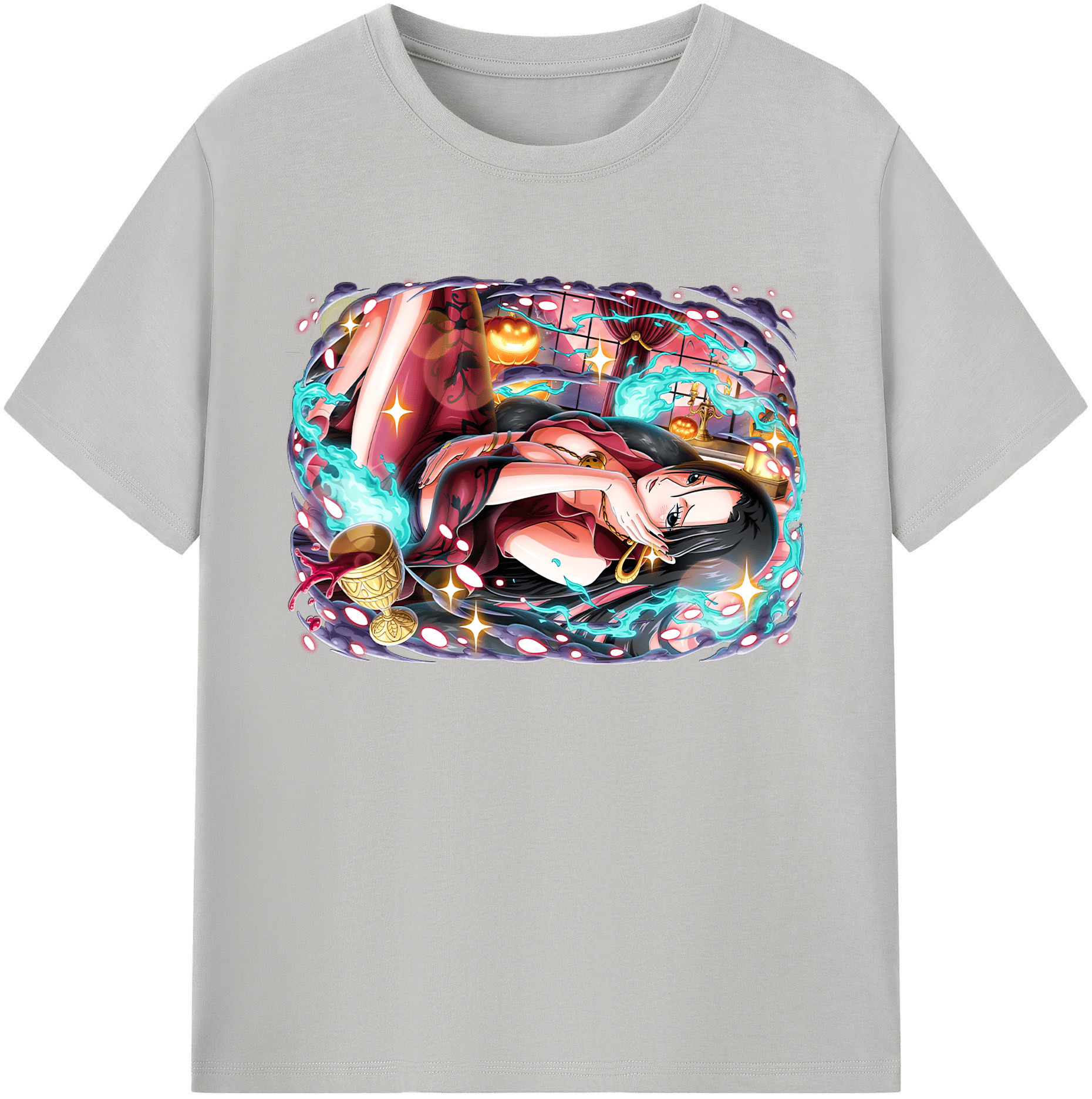 ワンピース ボア・ハンコック ONE PIECE Boa·Hancock 綿100％ メンズ半袖Tシャツ｜肌触りやわらか＆通気性