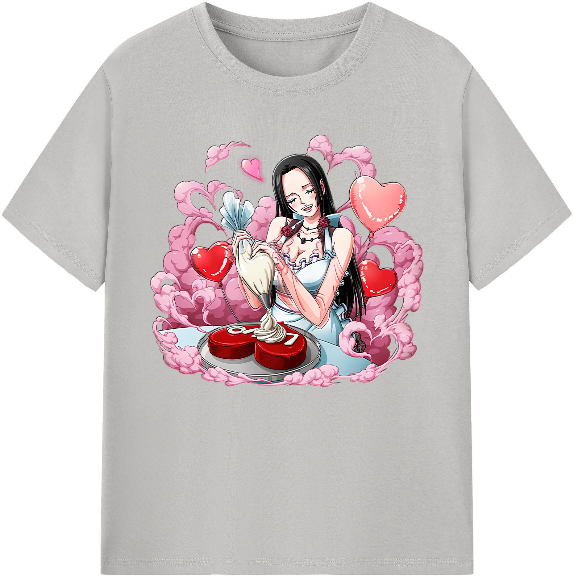 ワンピース ボア・ハンコック ONE PIECE Boa·Hancock 綿100％ メンズ半袖Tシャツ｜肌触りやわらか＆通気性