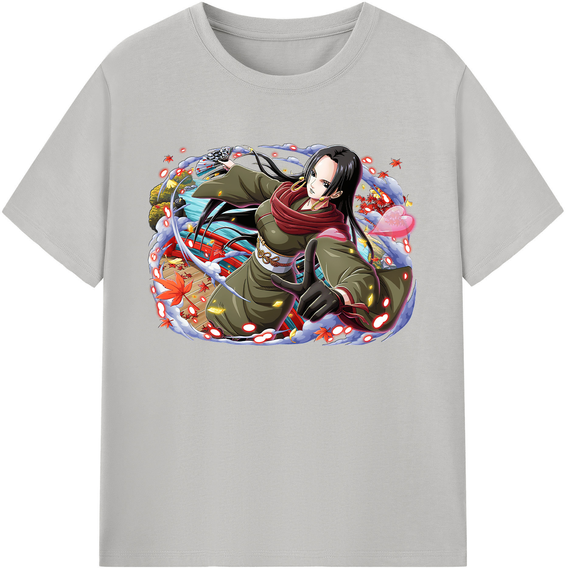 ワンピース ボア・ハンコック ONE PIECE Boa·Hancock 綿100％ メンズ半袖Tシャツ｜肌触りやわらか＆通気性
