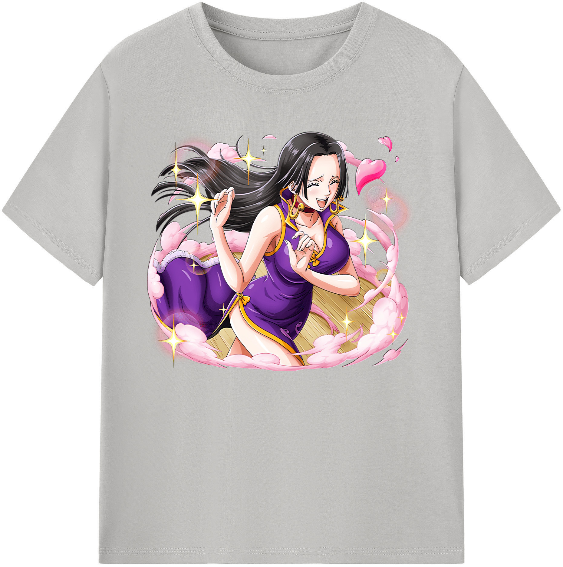 ワンピース ボア・ハンコック ONE PIECE Boa·Hancock 綿100％ メンズ半袖Tシャツ｜肌触りやわらか＆通気性