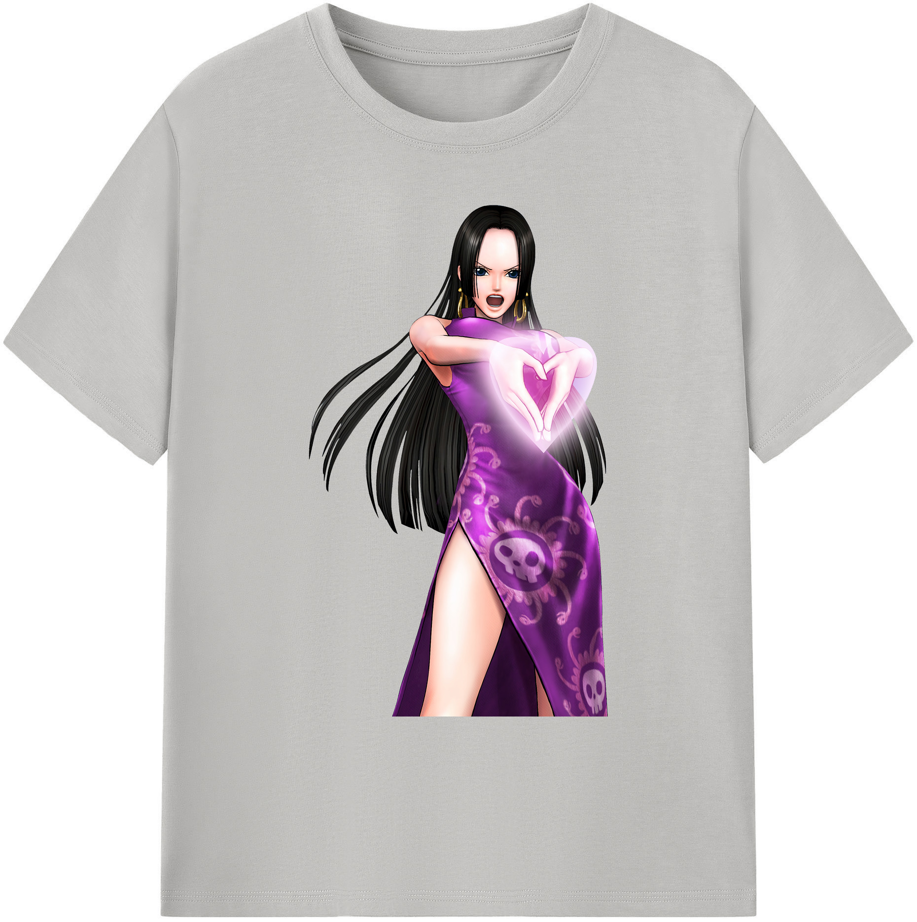 ワンピース ボア・ハンコック ONE PIECE Boa·Hancock 綿100％ メンズ半袖Tシャツ｜肌触りやわらか＆通気性