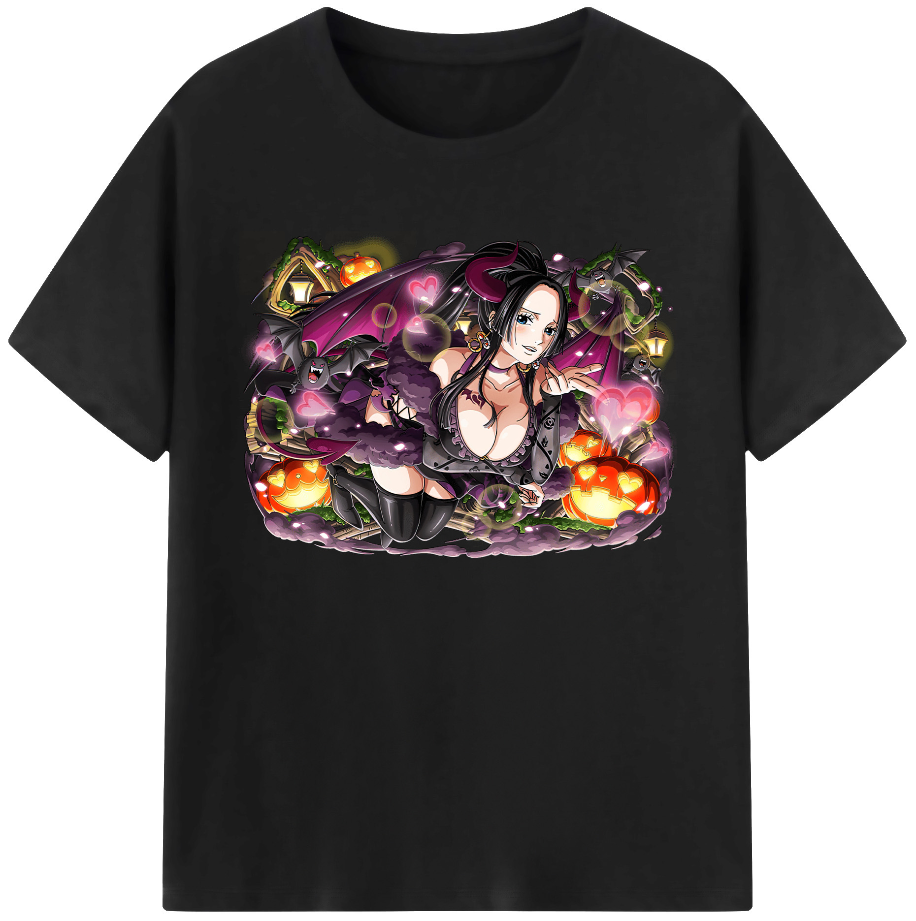 ワンピース ボア・ハンコック ONE PIECE Boa·Hancock 綿100％ メンズ半袖Tシャツ｜肌触りやわらか＆通気性
