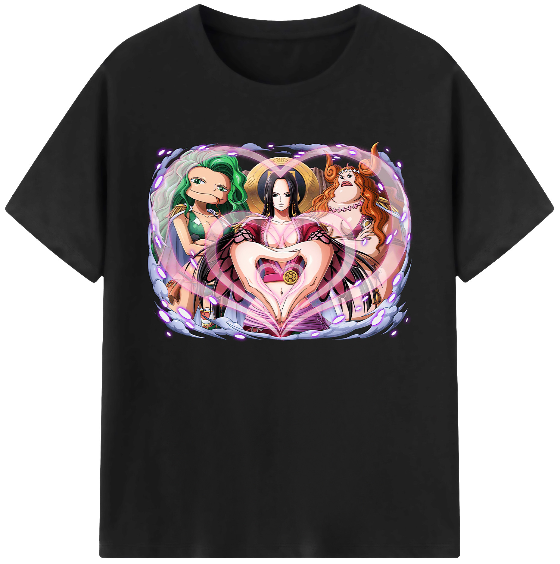 ワンピース ボア・ハンコック ONE PIECE Boa·Hancock 綿100％ メンズ半袖Tシャツ｜肌触りやわらか＆通気性