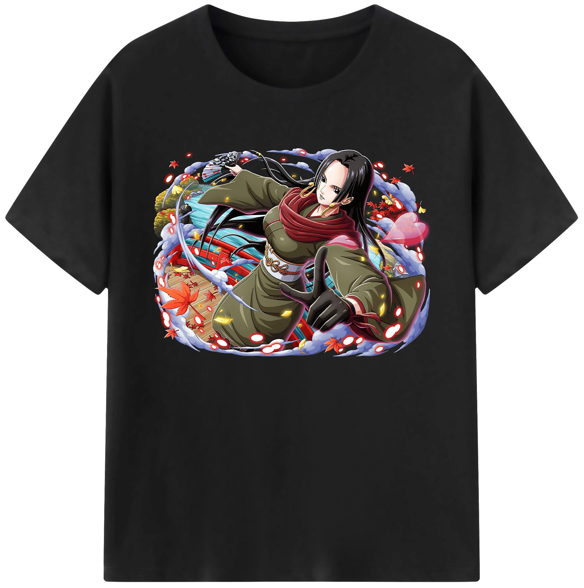 ワンピース ボア・ハンコック ONE PIECE Boa·Hancock 綿100％ メンズ半袖Tシャツ｜肌触りやわらか＆通気性