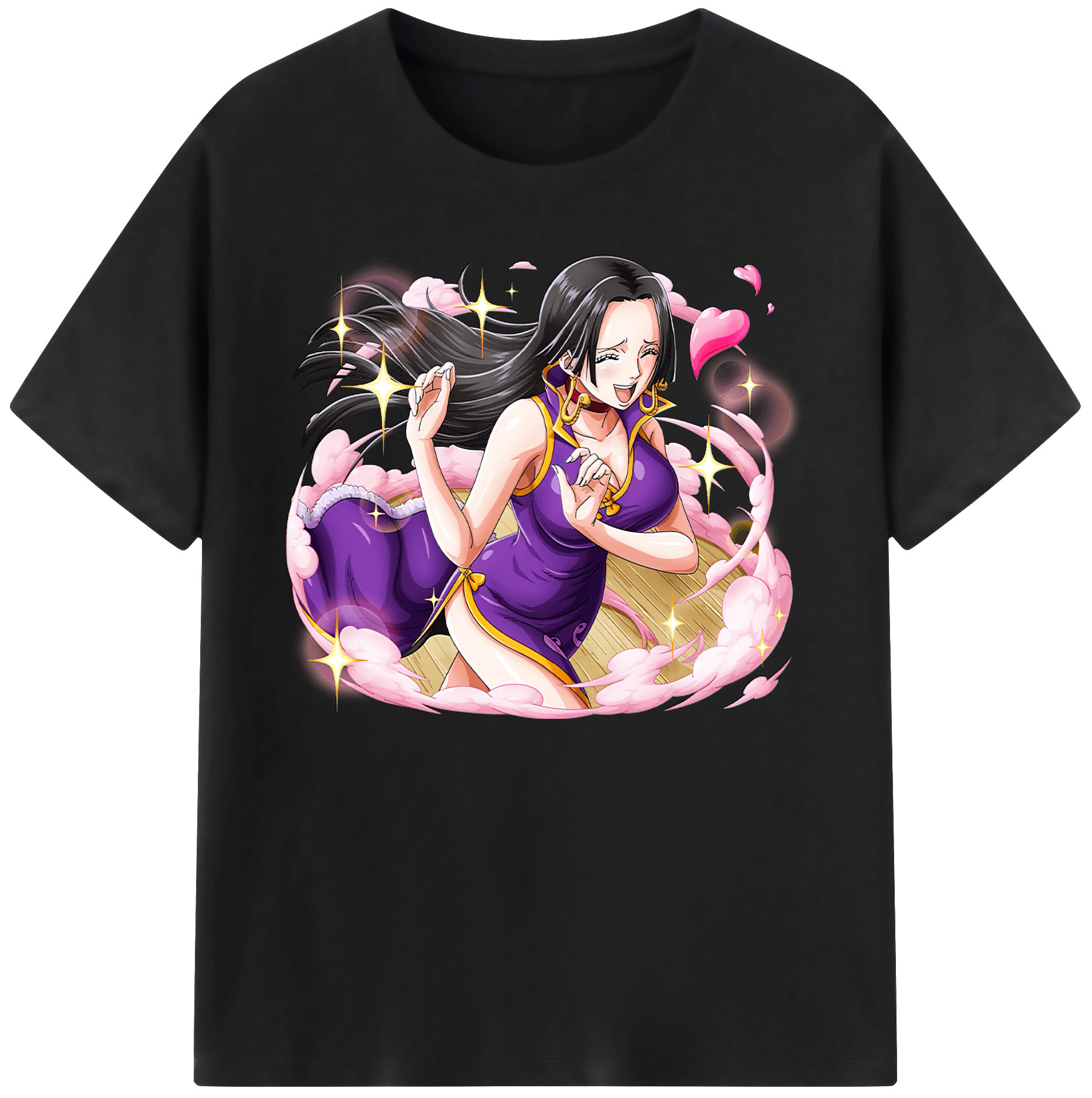 ワンピース ボア・ハンコック ONE PIECE Boa·Hancock 綿100％ メンズ半袖Tシャツ｜肌触りやわらか＆通気性