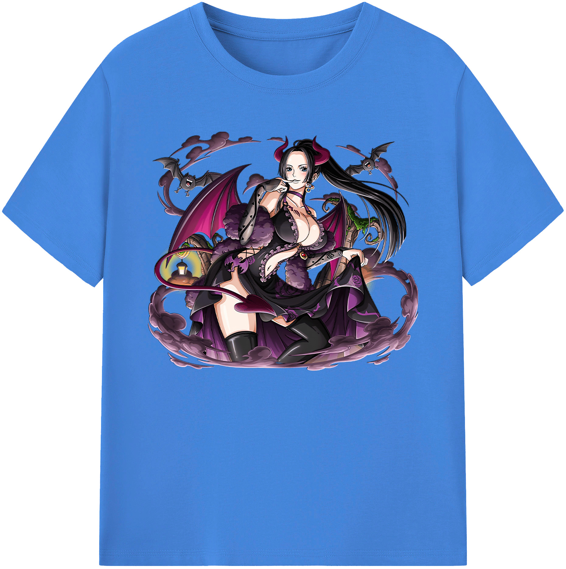 ワンピース ボア・ハンコック ONE PIECE Boa·Hancock 綿100％ メンズ半袖Tシャツ｜肌触りやわらか＆通気性