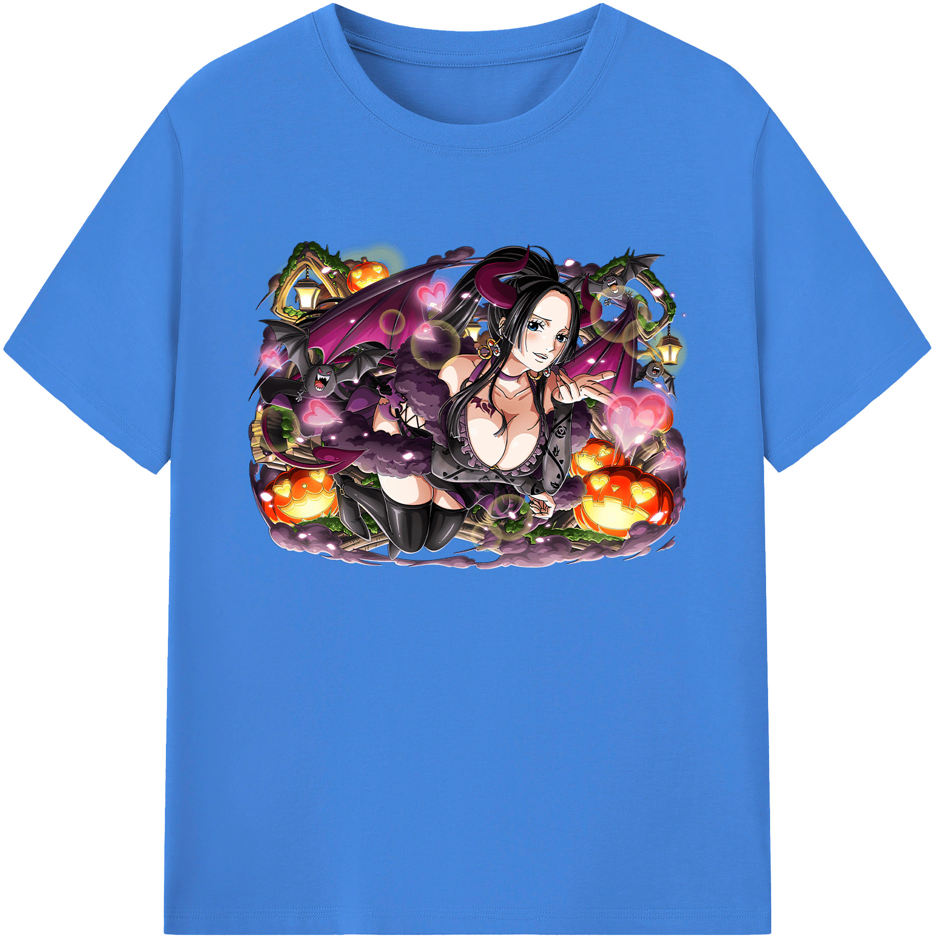 ワンピース ボア・ハンコック ONE PIECE Boa·Hancock 綿100％ メンズ半袖Tシャツ｜肌触りやわらか＆通気性