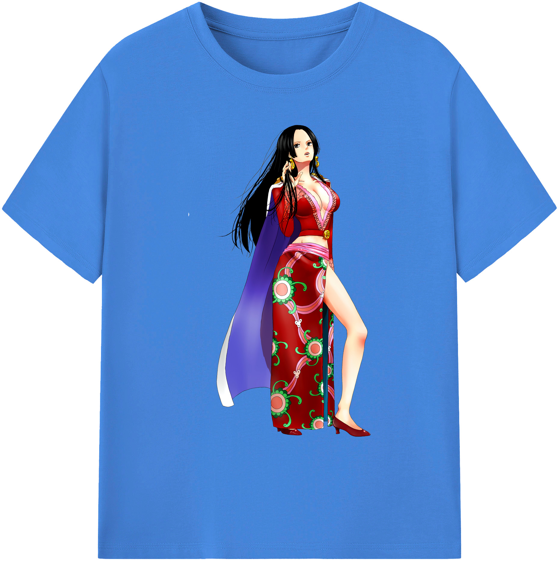 ワンピース ボア・ハンコック ONE PIECE Boa·Hancock 綿100％ メンズ半袖Tシャツ｜肌触りやわらか＆通気性