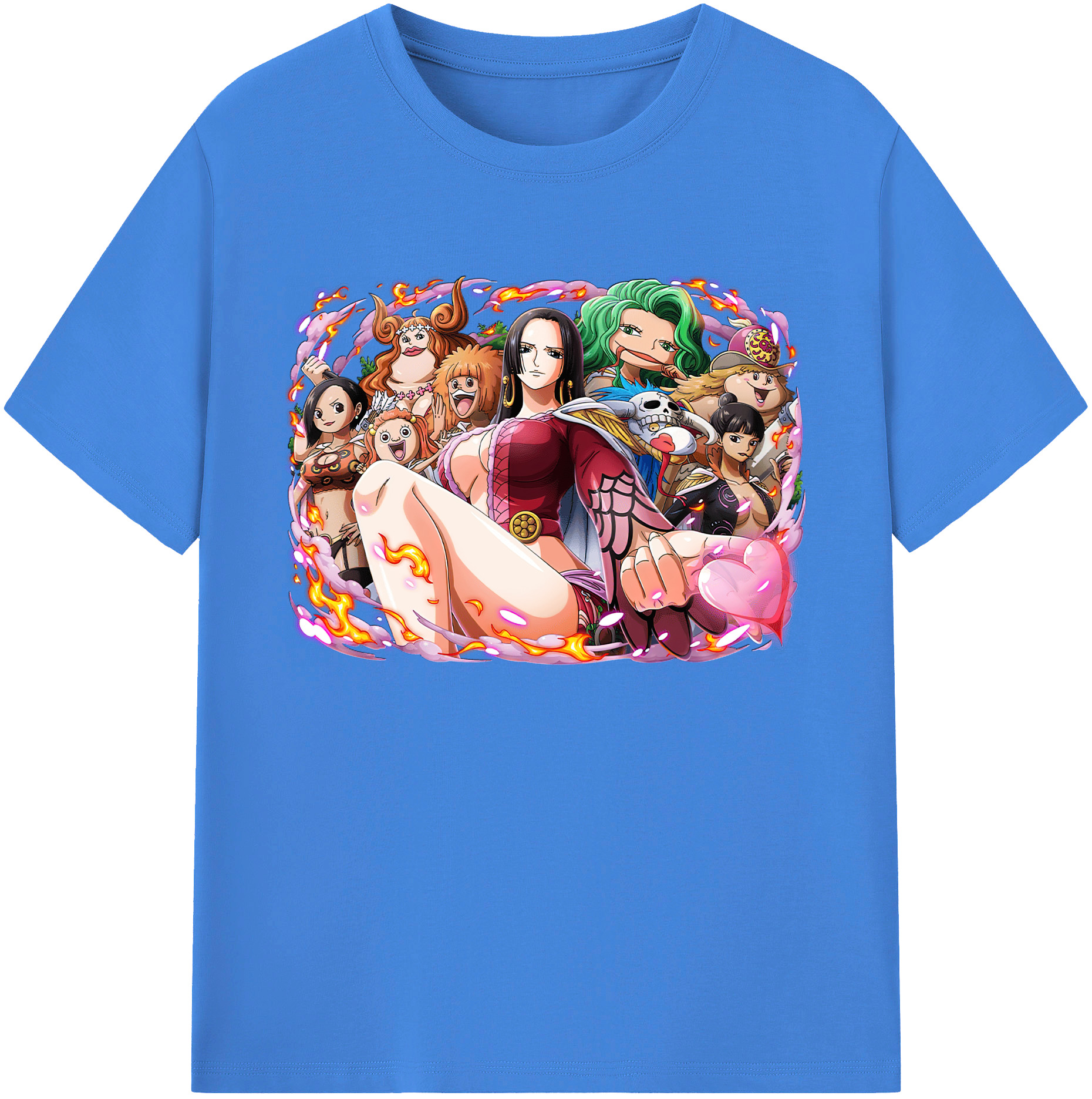 ワンピース ボア・ハンコック ONE PIECE Boa·Hancock 綿100％ メンズ半袖Tシャツ｜肌触りやわらか＆通気性