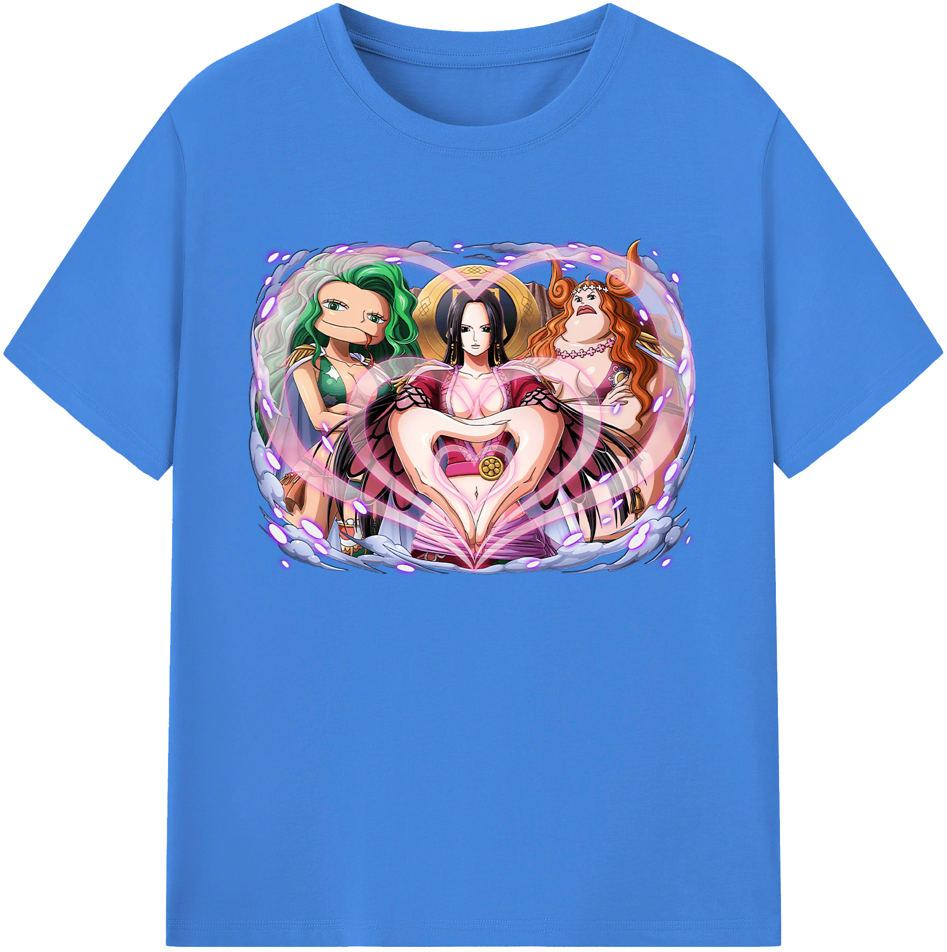 ワンピース ボア・ハンコック ONE PIECE Boa·Hancock 綿100％ メンズ半袖Tシャツ｜肌触りやわらか＆通気性