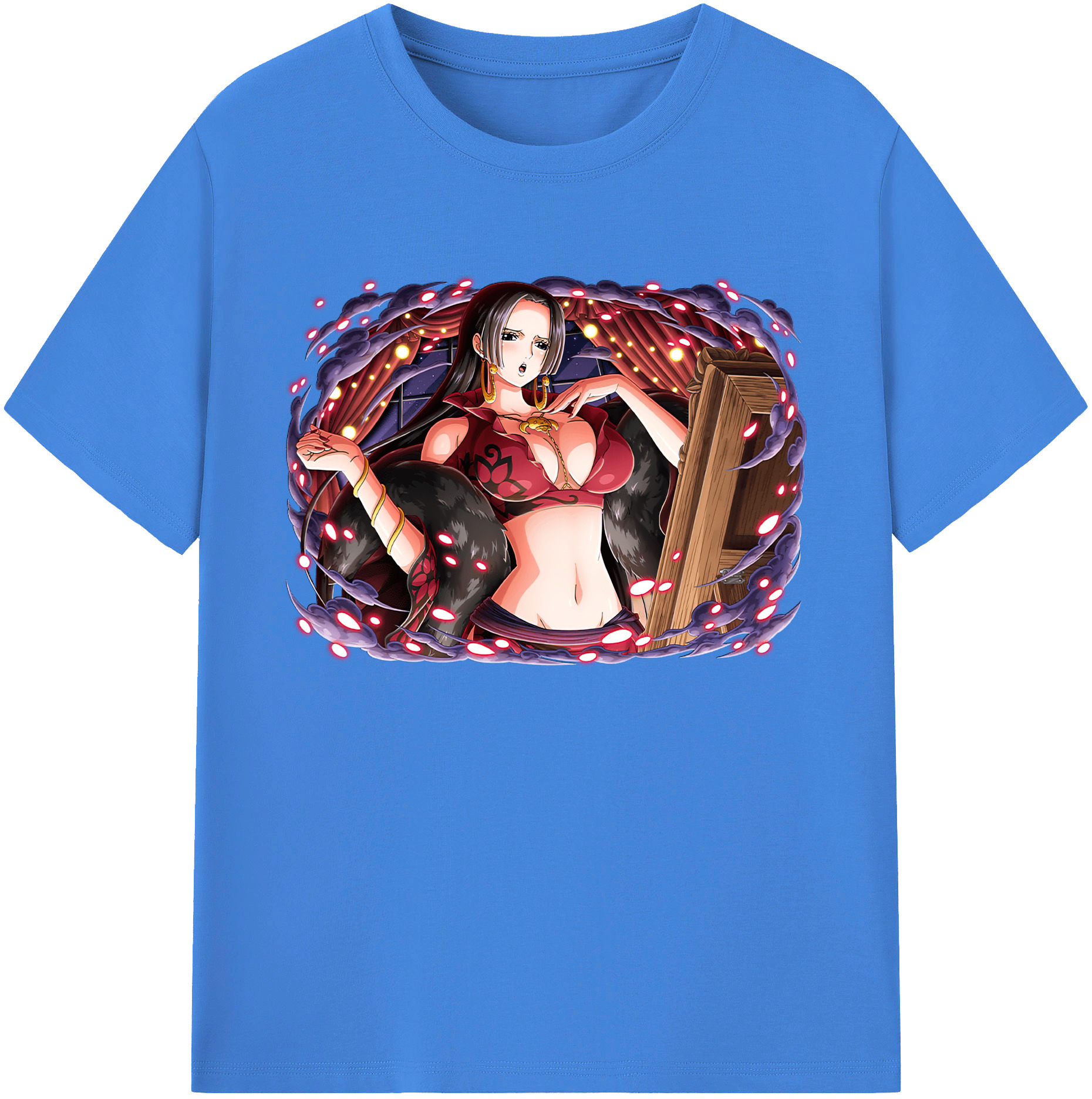 ワンピース ボア・ハンコック ONE PIECE Boa·Hancock 綿100％ メンズ半袖Tシャツ｜肌触りやわらか＆通気性