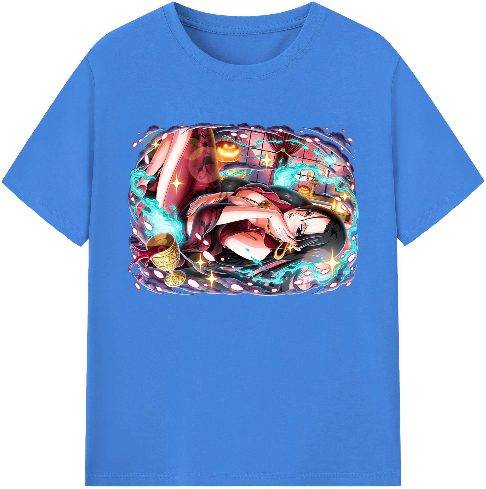 ワンピース ボア・ハンコック ONE PIECE Boa·Hancock 綿100％ メンズ半袖Tシャツ｜肌触りやわらか＆通気性