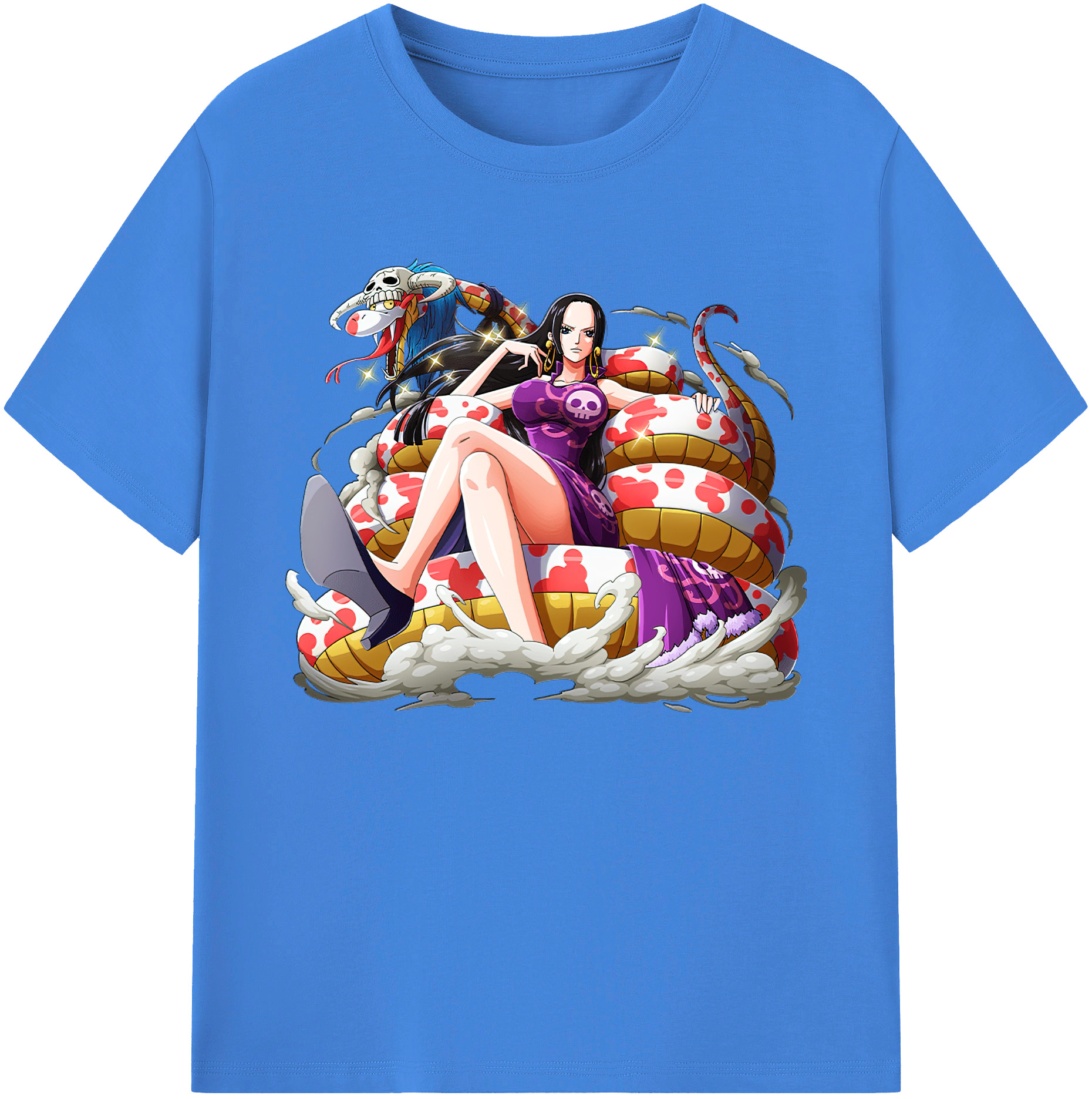 ワンピース ボア・ハンコック ONE PIECE Boa·Hancock 綿100％ メンズ半袖Tシャツ｜肌触りやわらか＆通気性