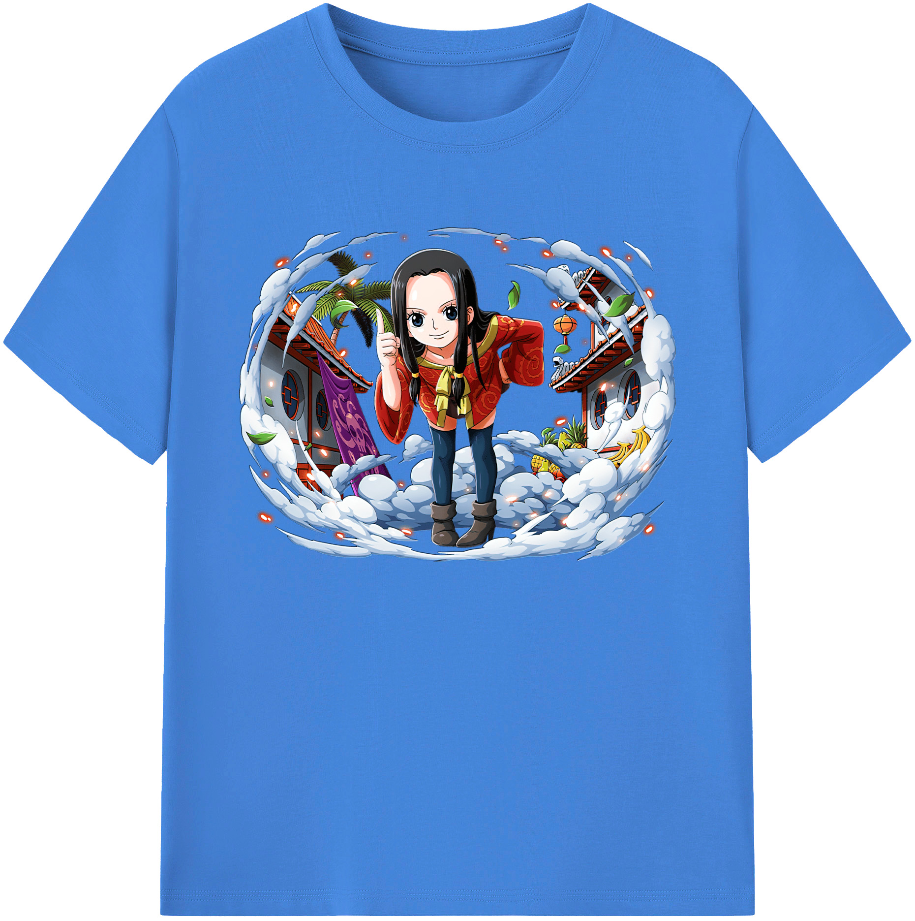 ワンピース ボア・ハンコック ONE PIECE Boa·Hancock 綿100％ メンズ半袖Tシャツ｜肌触りやわらか＆通気性