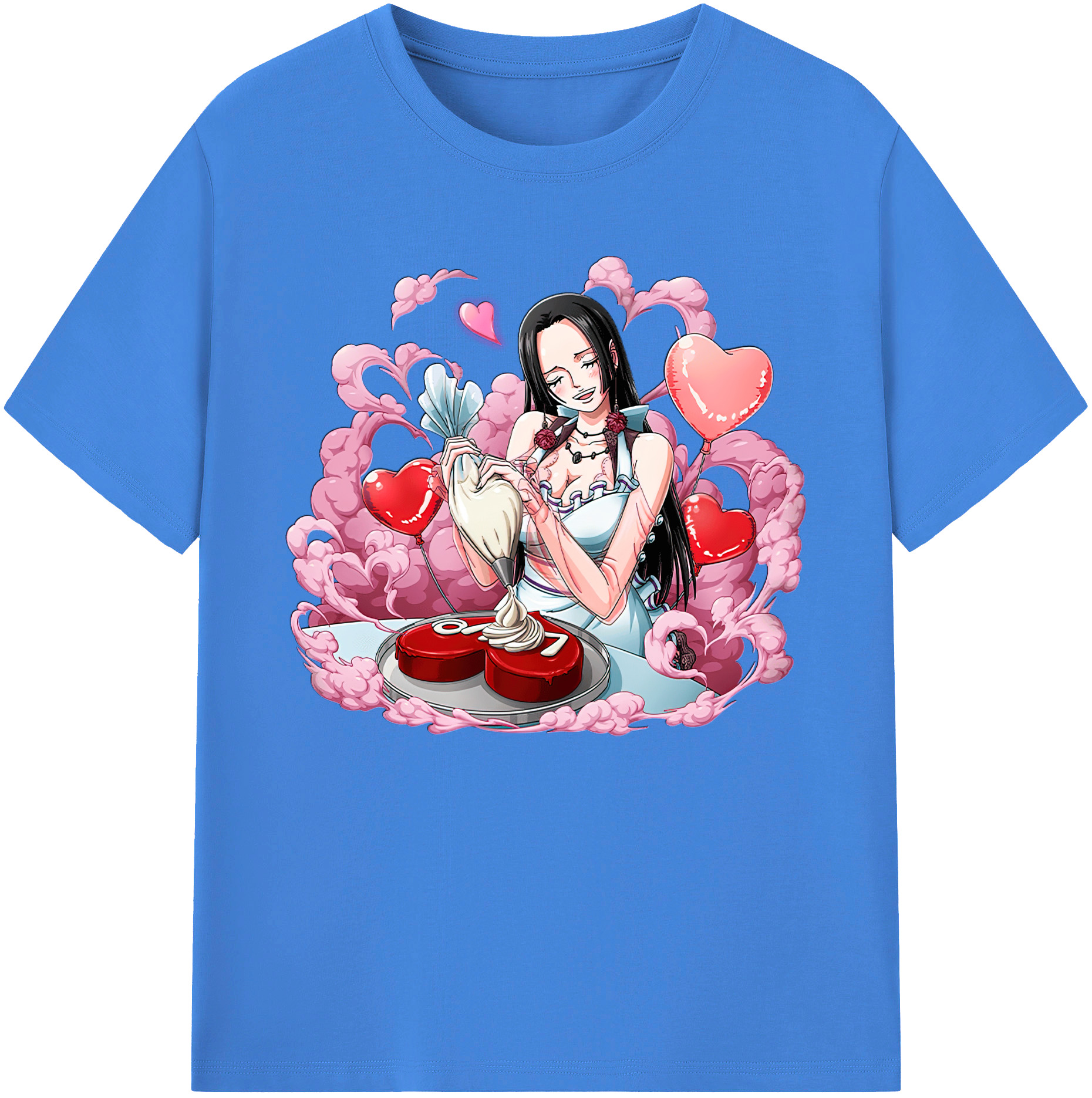 ワンピース ボア・ハンコック ONE PIECE Boa·Hancock 綿100％ メンズ半袖Tシャツ｜肌触りやわらか＆通気性