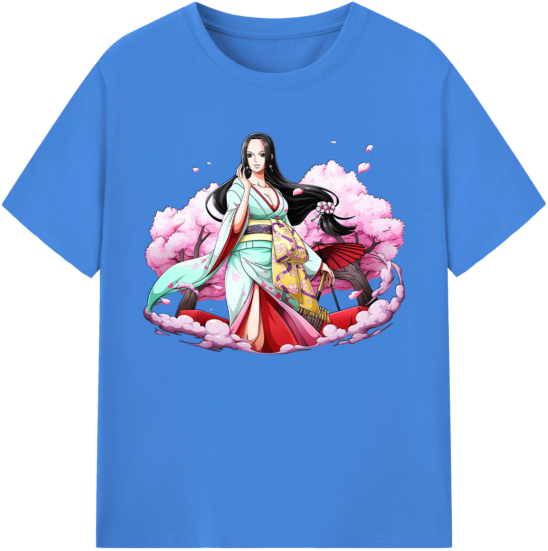 ワンピース ボア・ハンコック ONE PIECE Boa·Hancock 綿100％ メンズ半袖Tシャツ｜肌触りやわらか＆通気性