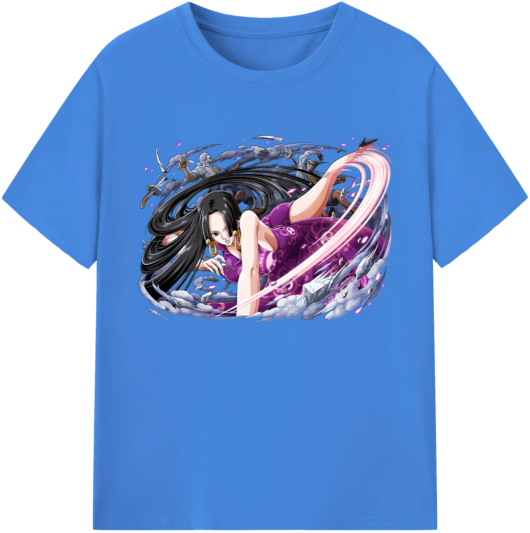 ワンピース ボア・ハンコック ONE PIECE Boa·Hancock 綿100％ メンズ半袖Tシャツ｜肌触りやわらか＆通気性