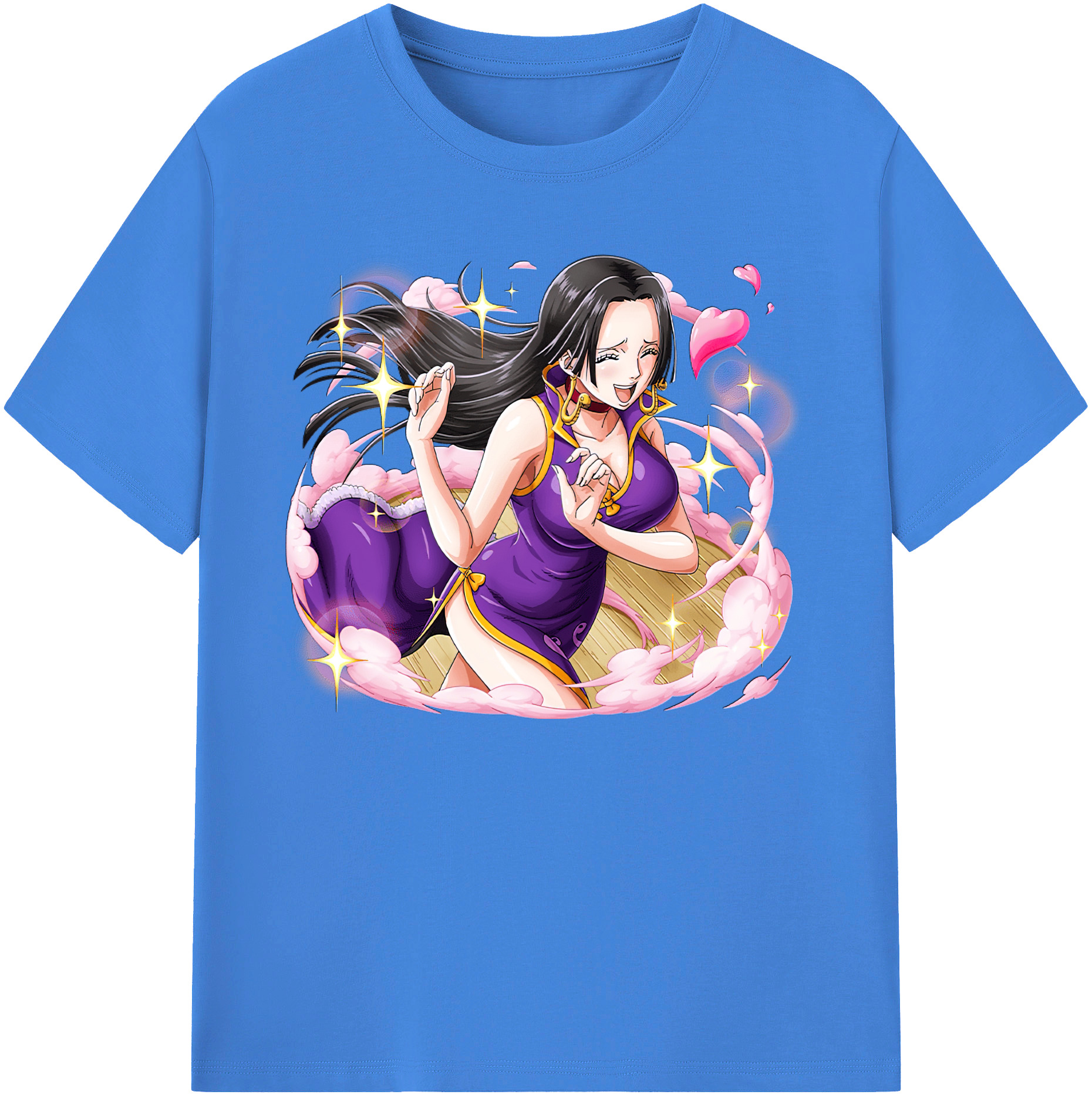 ワンピース ボア・ハンコック ONE PIECE Boa·Hancock 綿100％ メンズ半袖Tシャツ｜肌触りやわらか＆通気性
