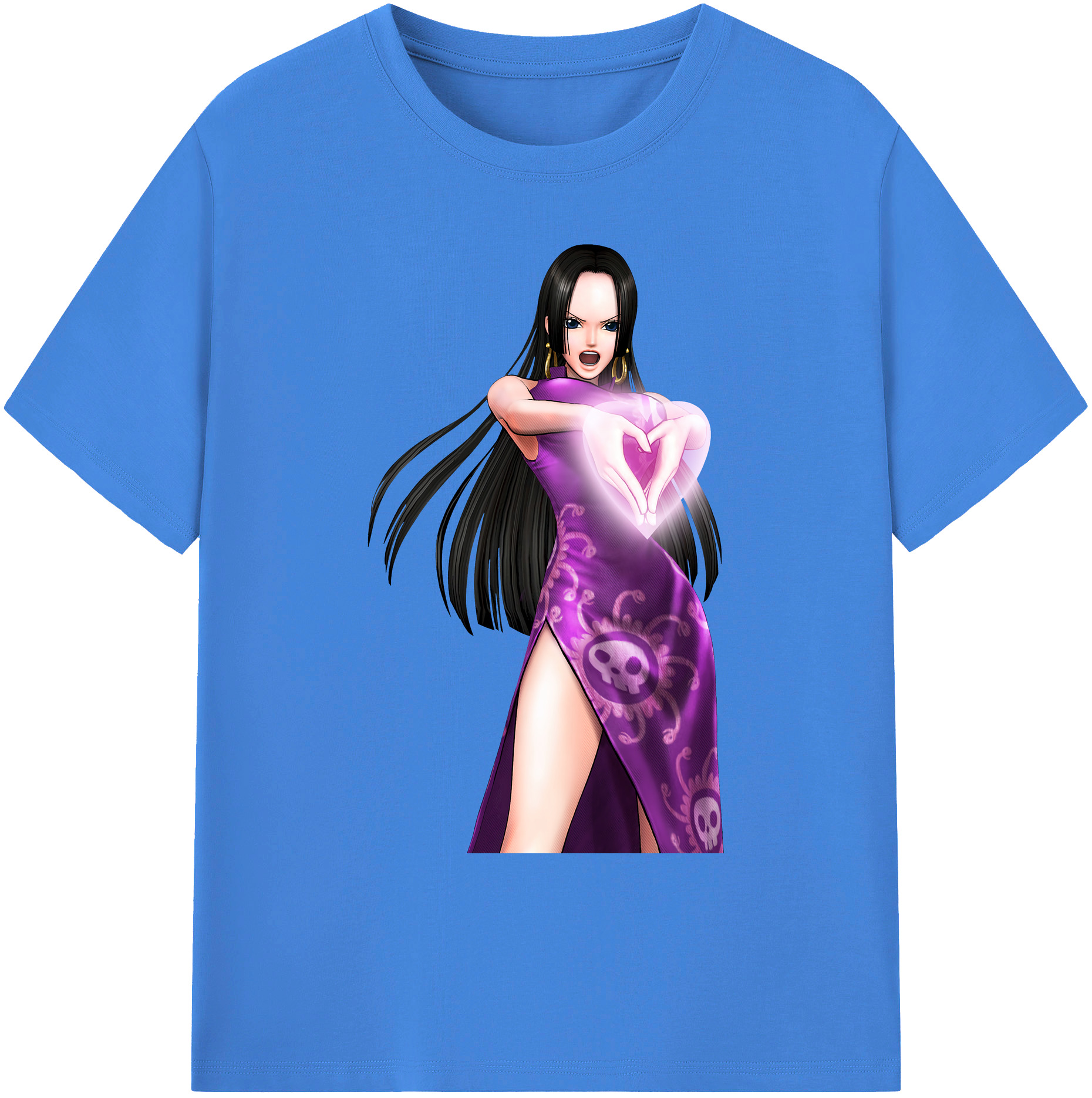 ワンピース ボア・ハンコック ONE PIECE Boa·Hancock 綿100％ メンズ半袖Tシャツ｜肌触りやわらか＆通気性
