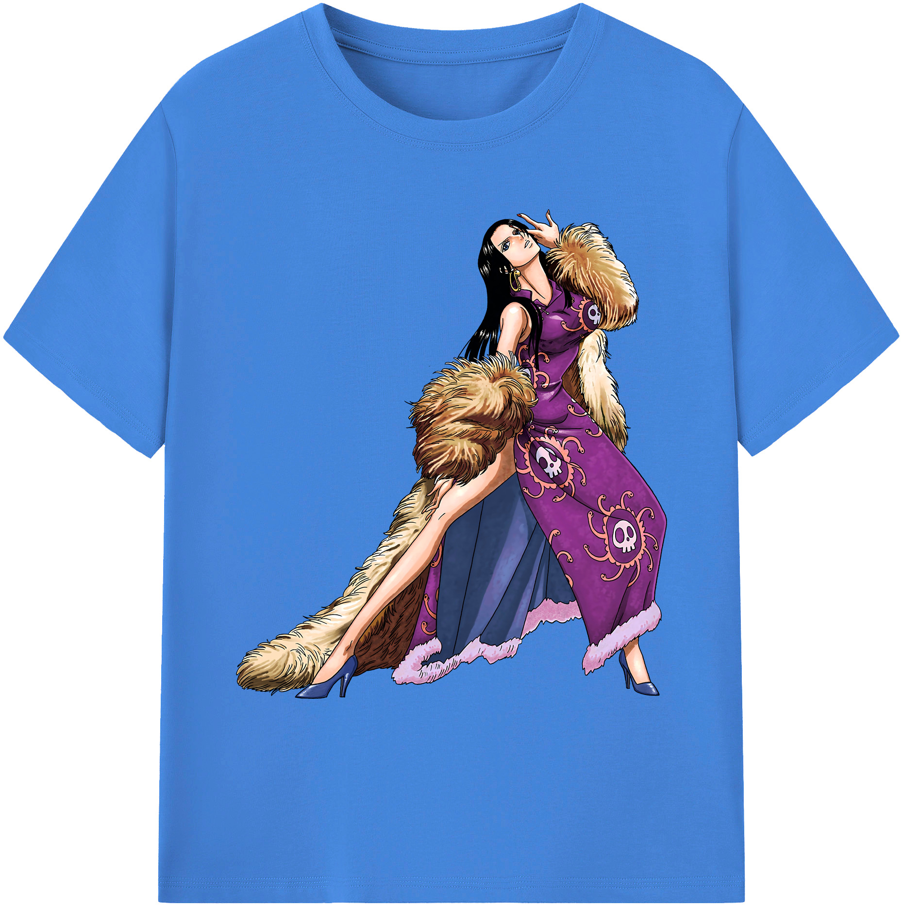 ワンピース ボア・ハンコック ONE PIECE Boa·Hancock 綿100％ メンズ半袖Tシャツ｜肌触りやわらか＆通気性