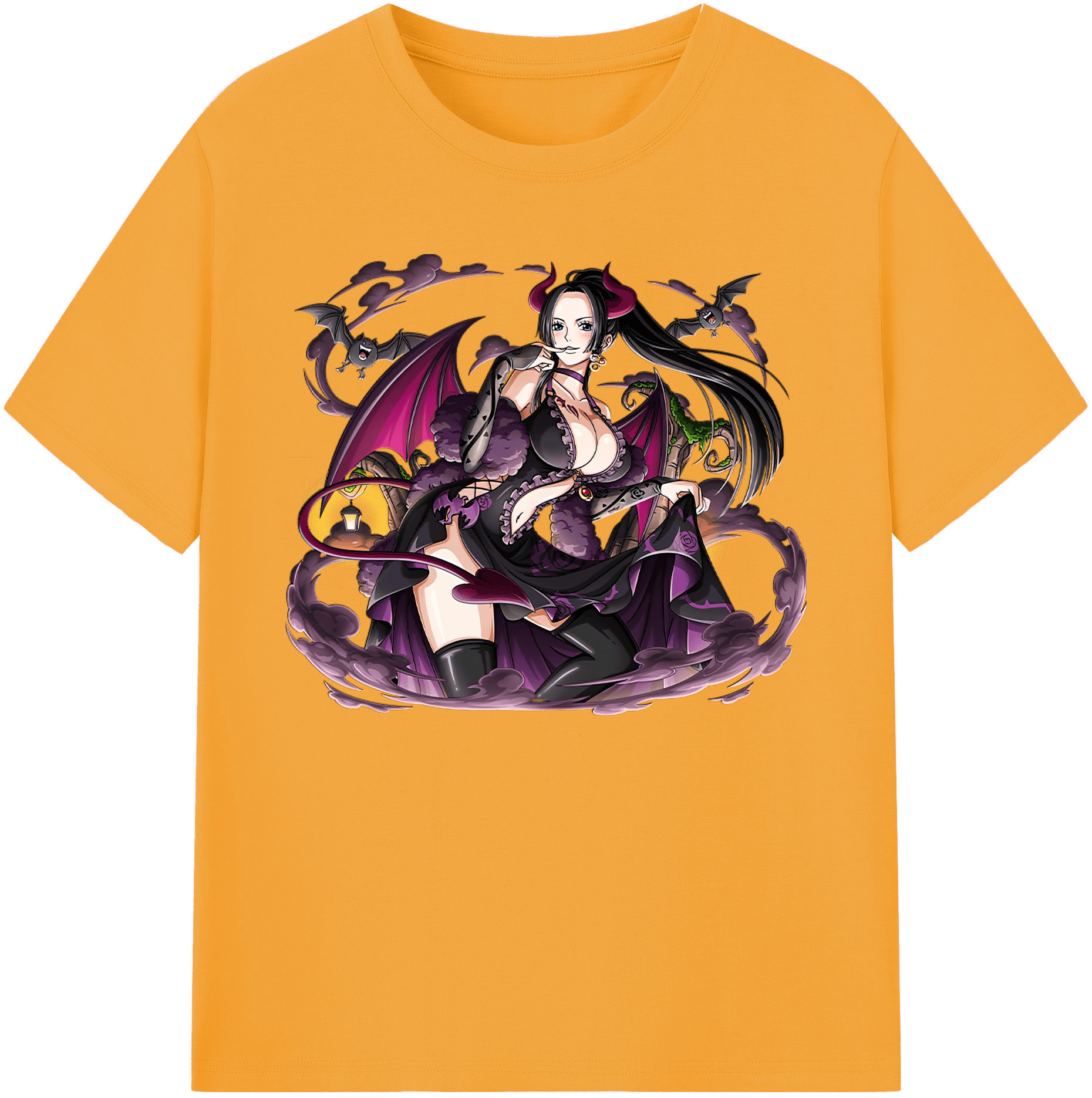 ワンピース ボア・ハンコック ONE PIECE Boa·Hancock 綿100％ メンズ半袖Tシャツ｜肌触りやわらか＆通気性