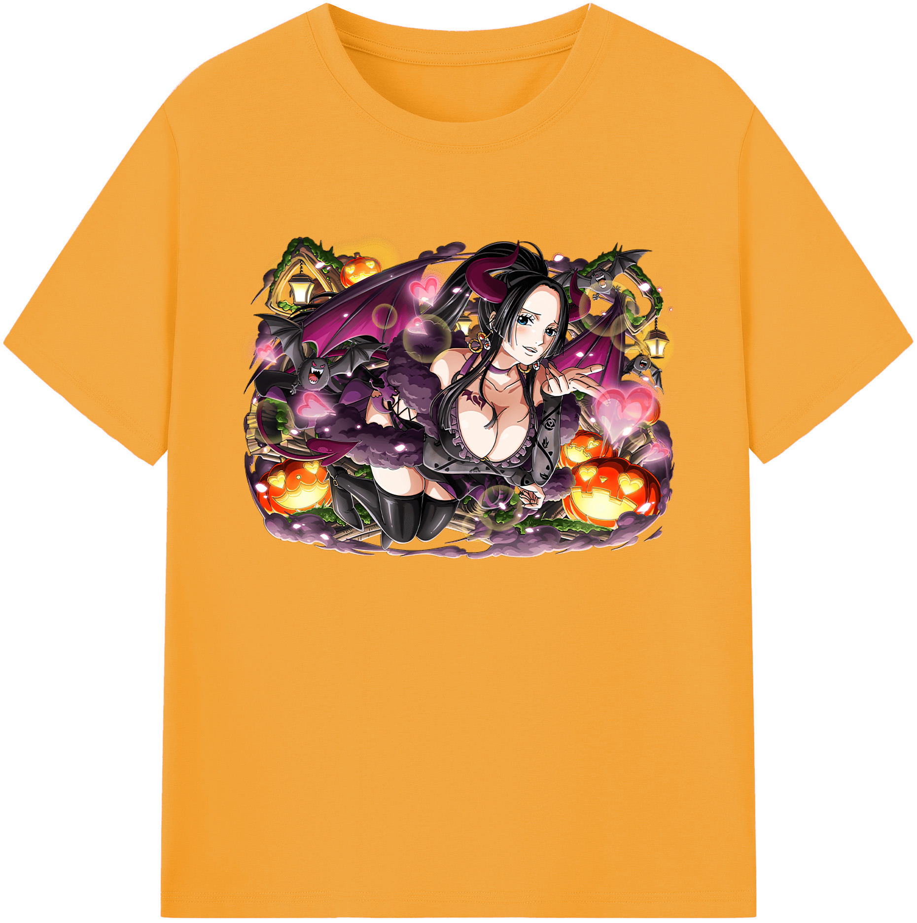 ワンピース ボア・ハンコック ONE PIECE Boa·Hancock 綿100％ メンズ半袖Tシャツ｜肌触りやわらか＆通気性
