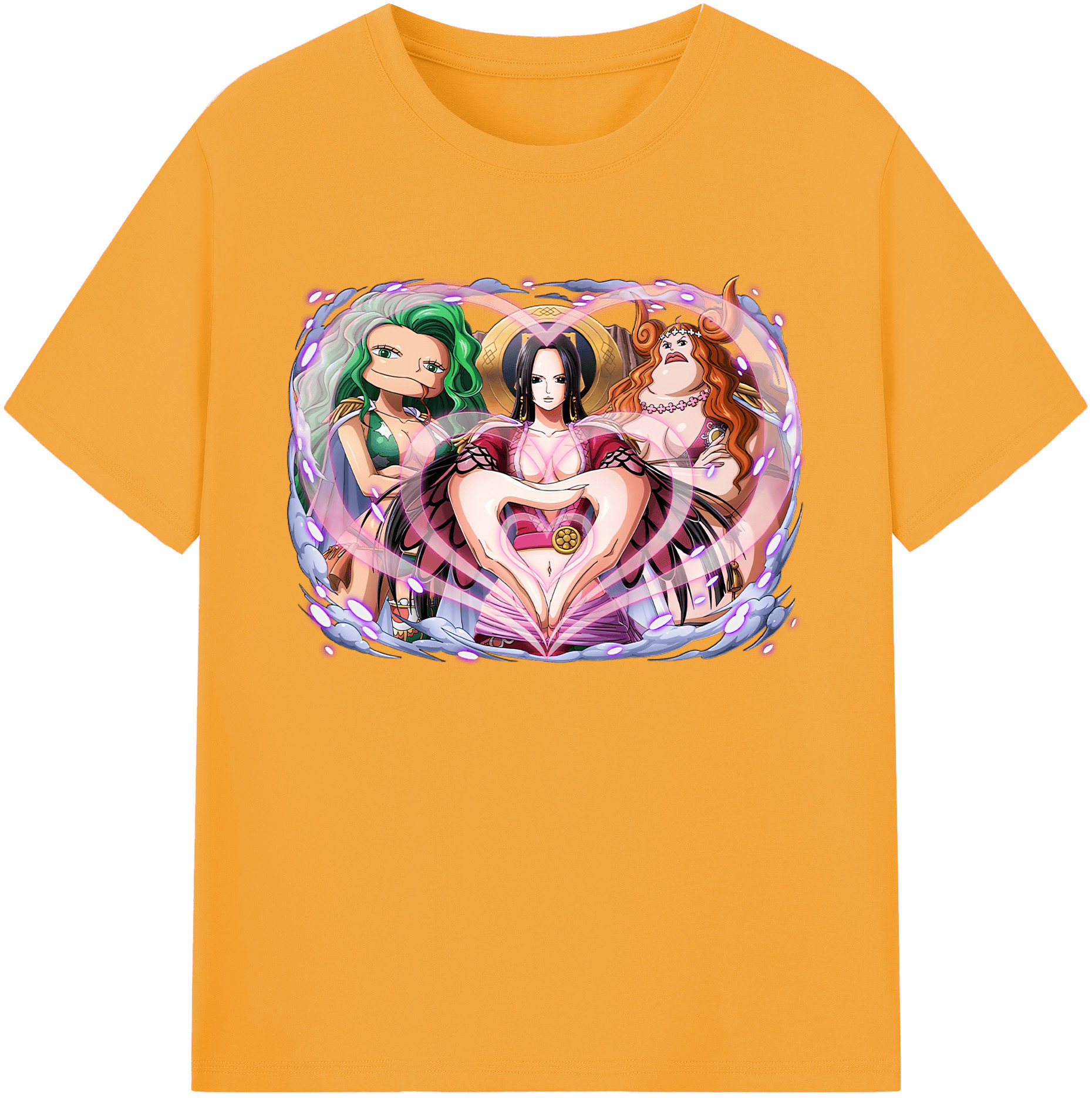 ワンピース ボア・ハンコック ONE PIECE Boa·Hancock 綿100％ メンズ半袖Tシャツ｜肌触りやわらか＆通気性