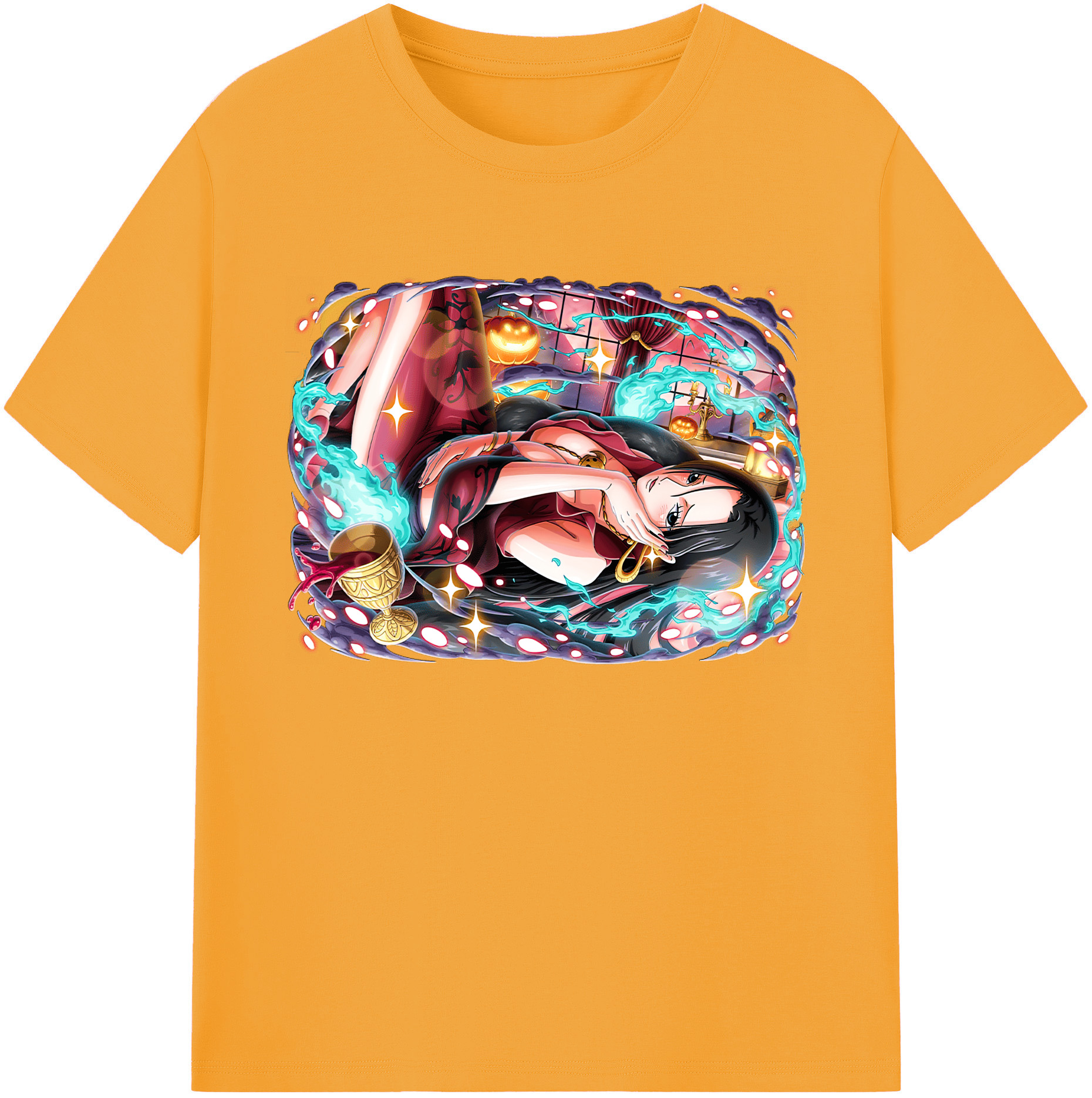ワンピース ボア・ハンコック ONE PIECE Boa·Hancock 綿100％ メンズ半袖Tシャツ｜肌触りやわらか＆通気性