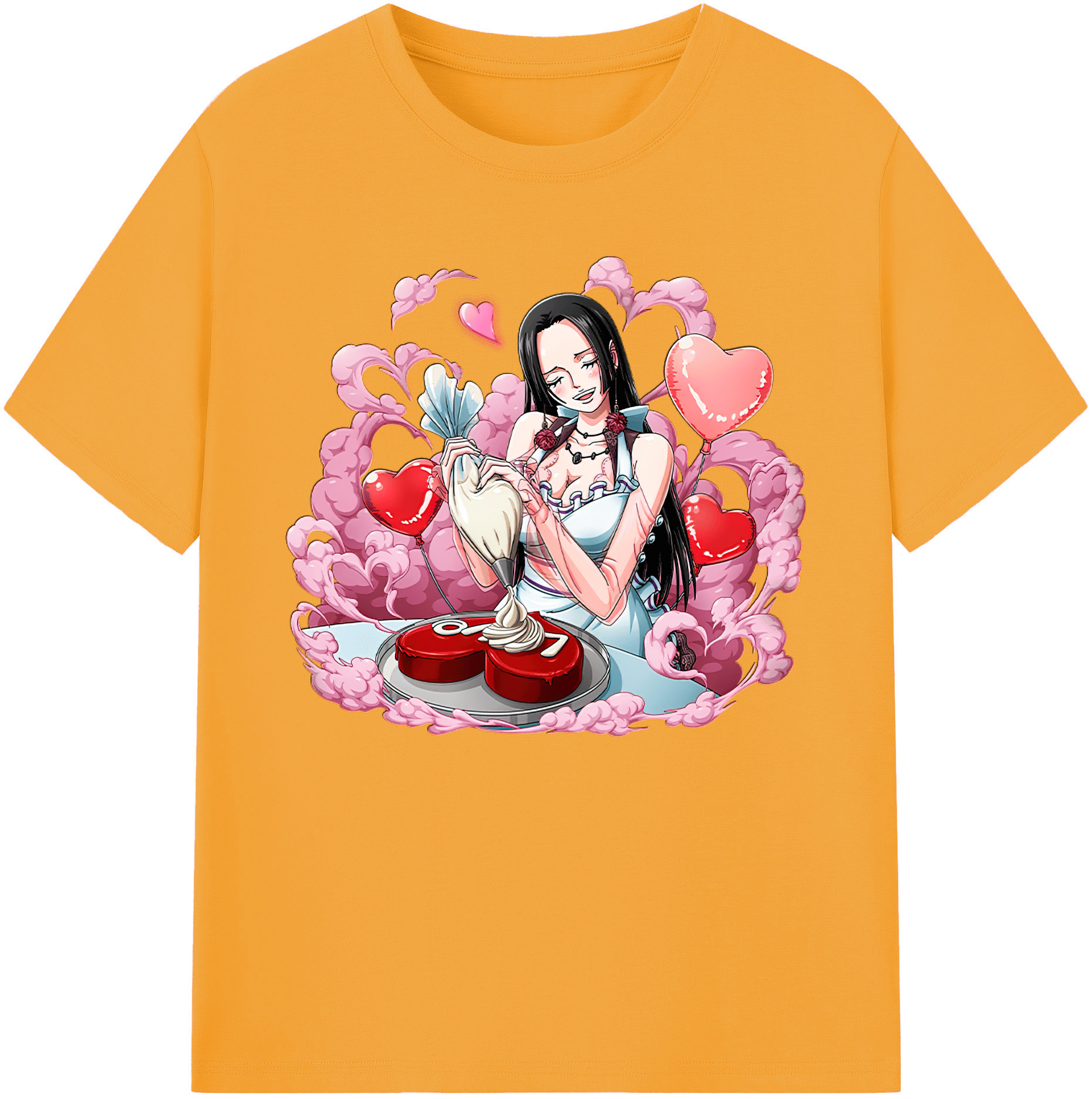 ワンピース ボア・ハンコック ONE PIECE Boa·Hancock 綿100％ メンズ半袖Tシャツ｜肌触りやわらか＆通気性