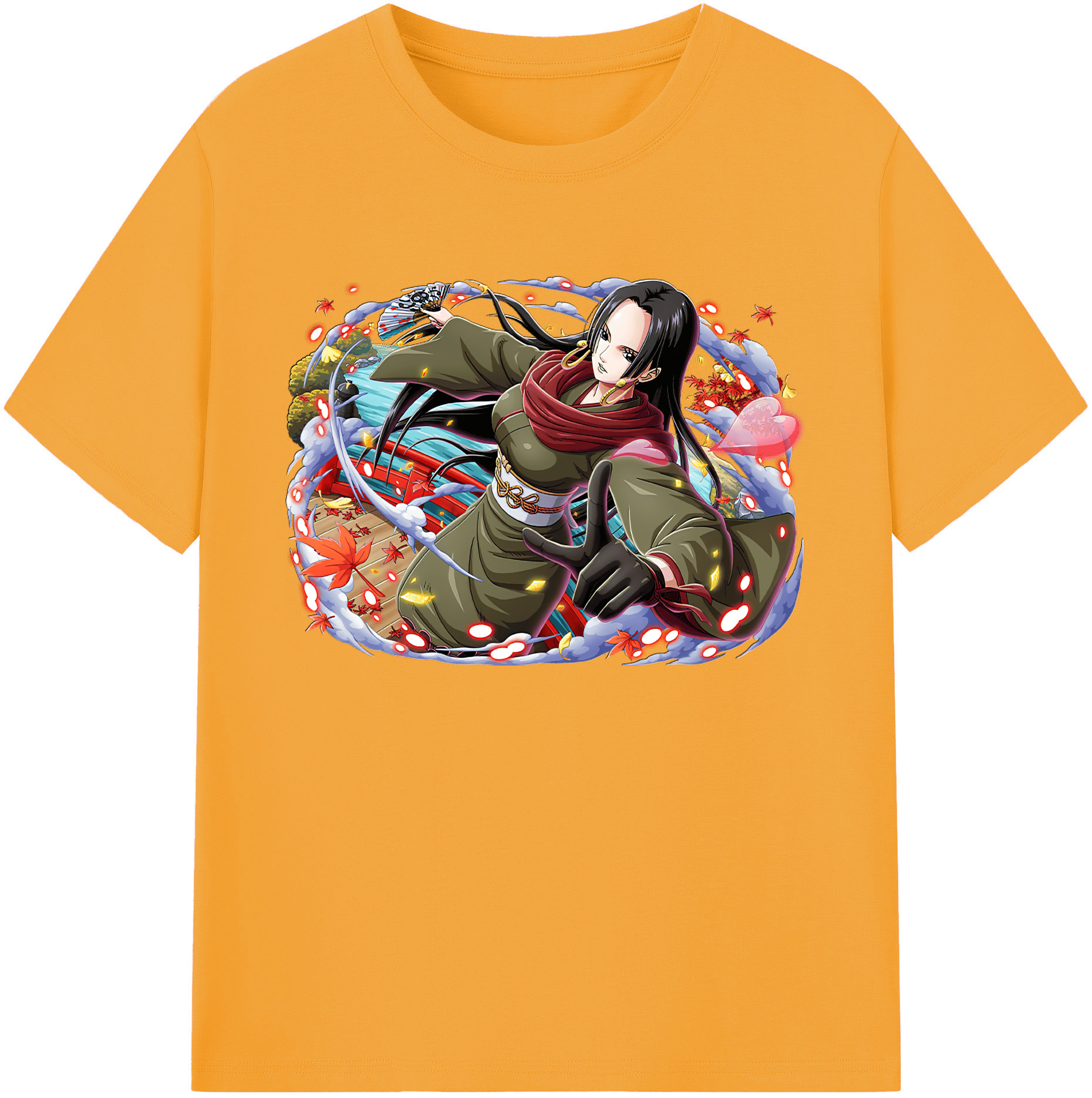 ワンピース ボア・ハンコック ONE PIECE Boa·Hancock 綿100％ メンズ半袖Tシャツ｜肌触りやわらか＆通気性