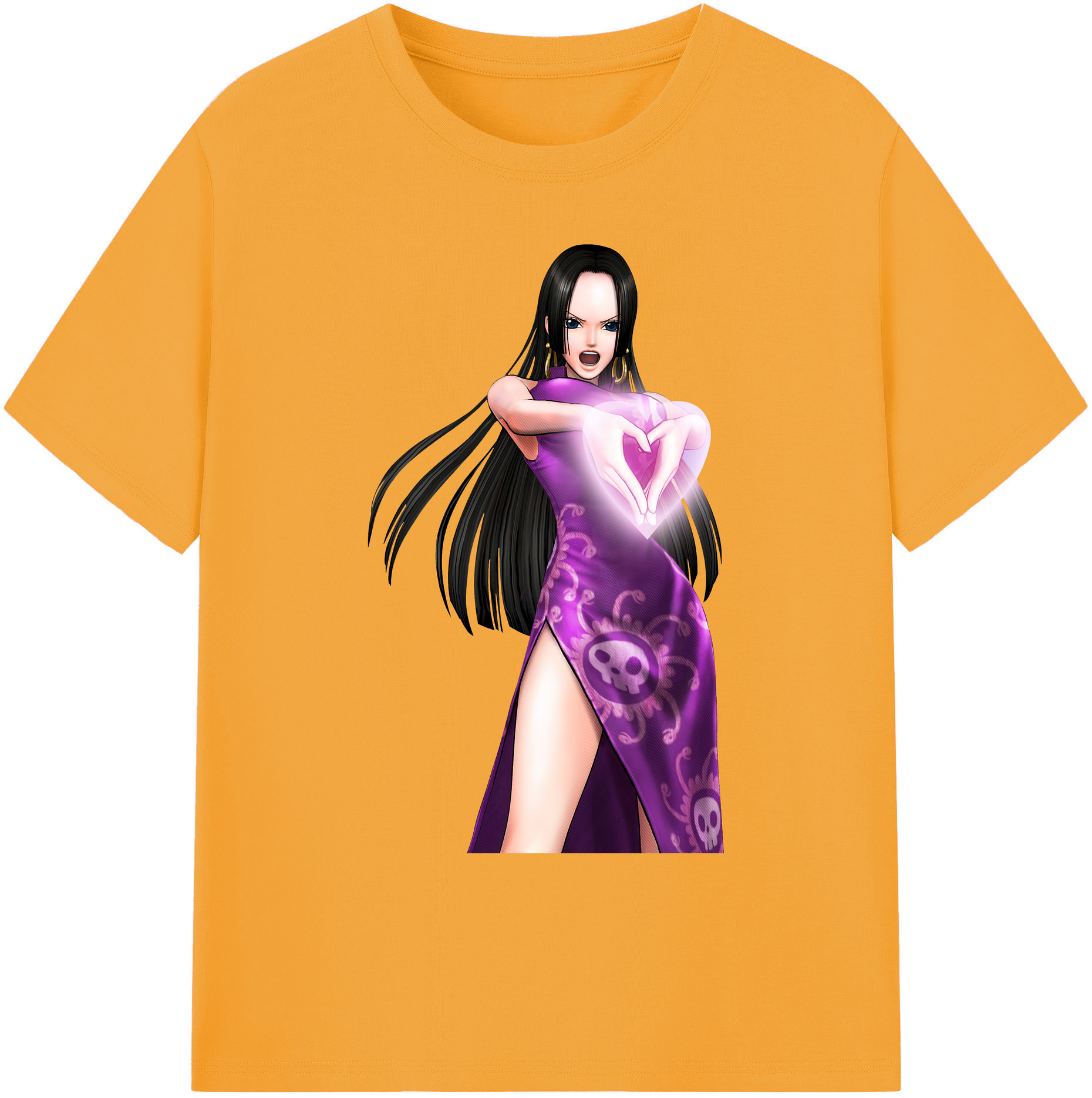 ワンピース ボア・ハンコック ONE PIECE Boa·Hancock 綿100％ メンズ半袖Tシャツ｜肌触りやわらか＆通気性