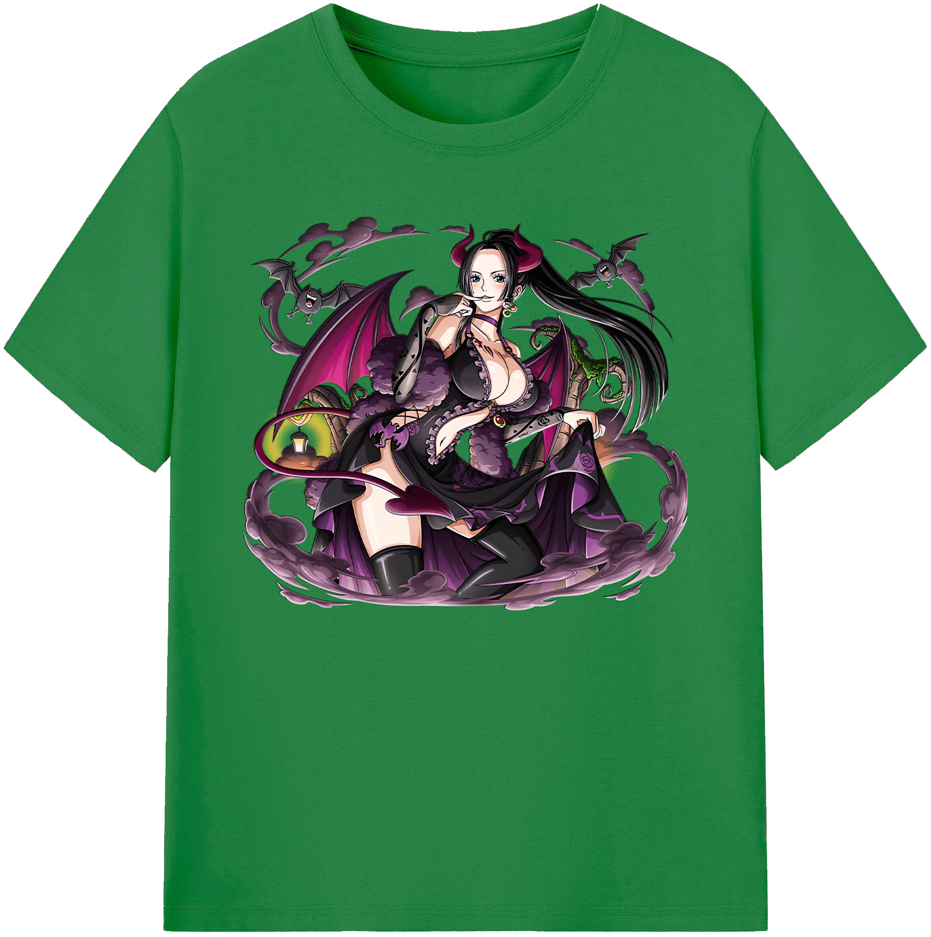 ワンピース ボア・ハンコック ONE PIECE Boa·Hancock 綿100％ メンズ半袖Tシャツ｜肌触りやわらか＆通気性
