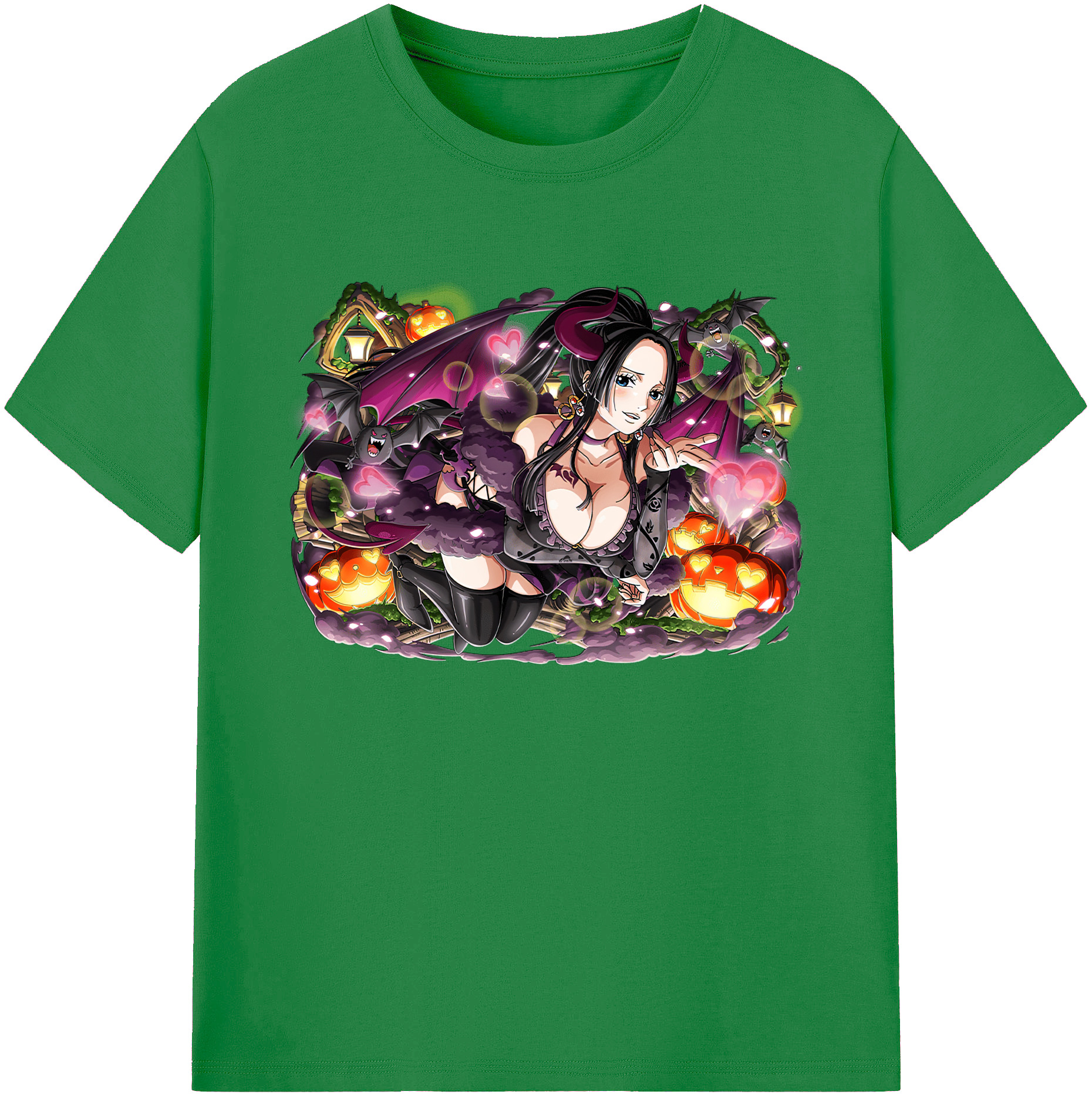ワンピース ボア・ハンコック ONE PIECE Boa·Hancock 綿100％ メンズ半袖Tシャツ｜肌触りやわらか＆通気性