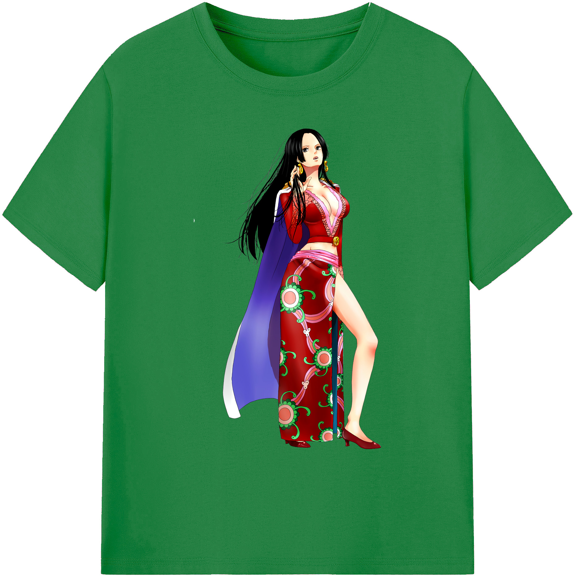 ワンピース ボア・ハンコック ONE PIECE Boa·Hancock 綿100％ メンズ半袖Tシャツ｜肌触りやわらか＆通気性