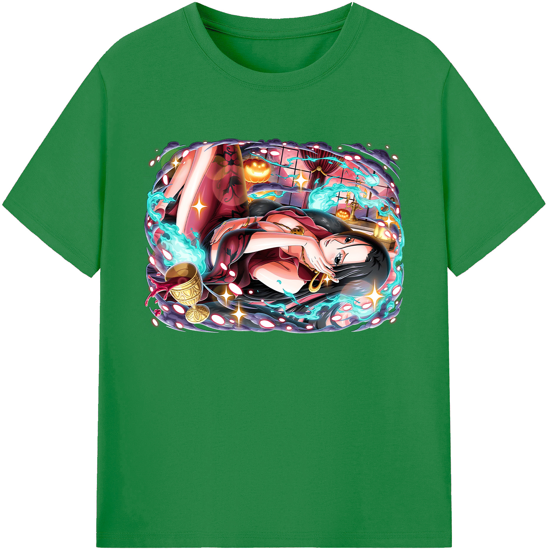 ワンピース ボア・ハンコック ONE PIECE Boa·Hancock 綿100％ メンズ半袖Tシャツ｜肌触りやわらか＆通気性