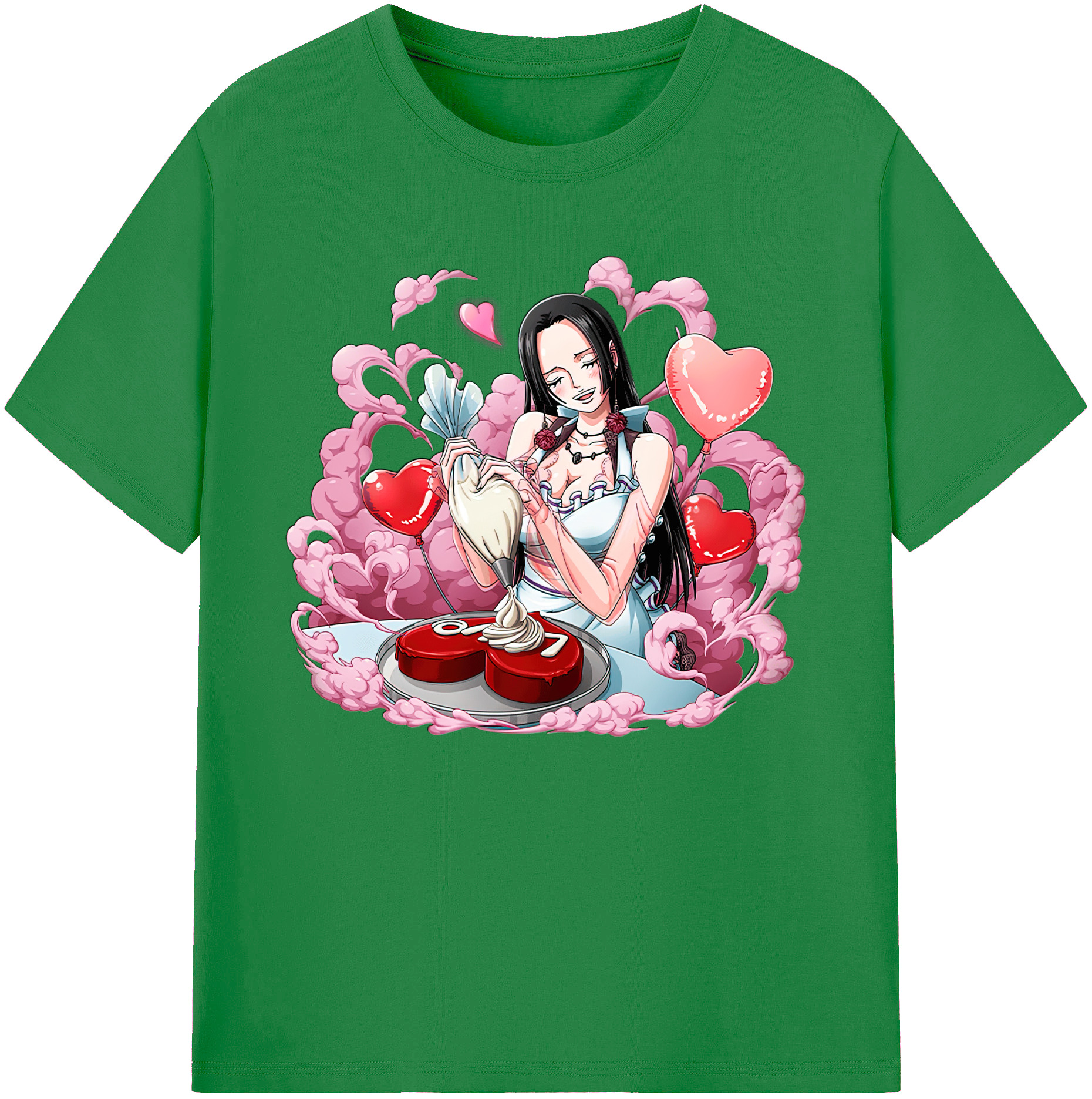 ワンピース ボア・ハンコック ONE PIECE Boa·Hancock 綿100％ メンズ半袖Tシャツ｜肌触りやわらか＆通気性