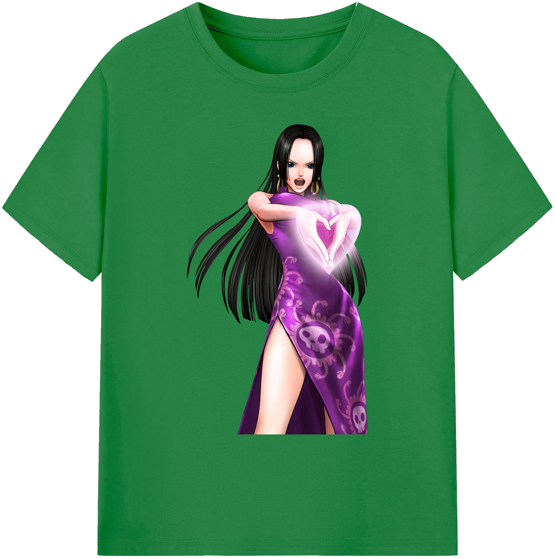 ワンピース ボア・ハンコック ONE PIECE Boa·Hancock 綿100％ メンズ半袖Tシャツ｜肌触りやわらか＆通気性